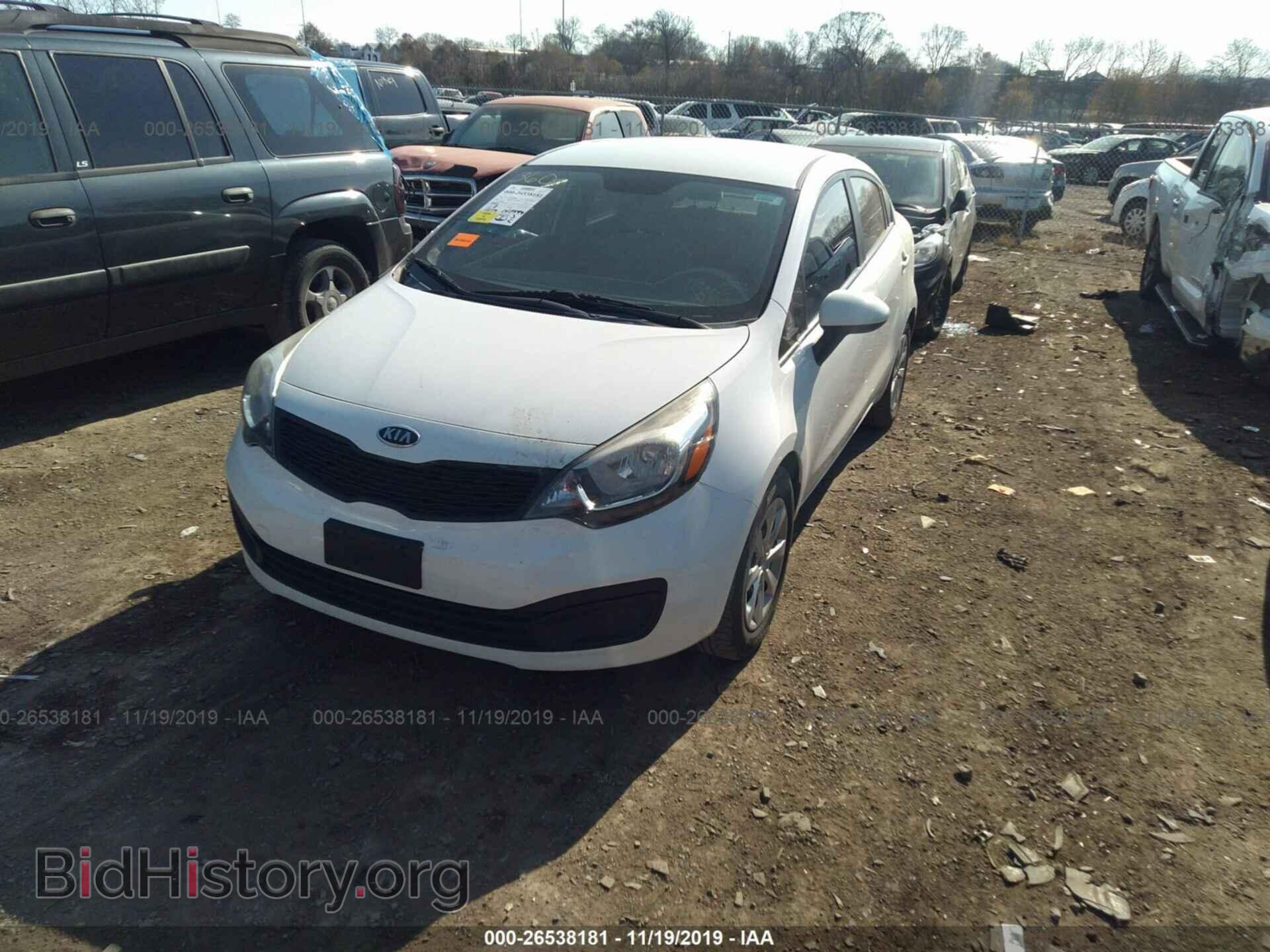 2012 KIA RIO - VIN: KNADM4A35C6064216 - Фото 2