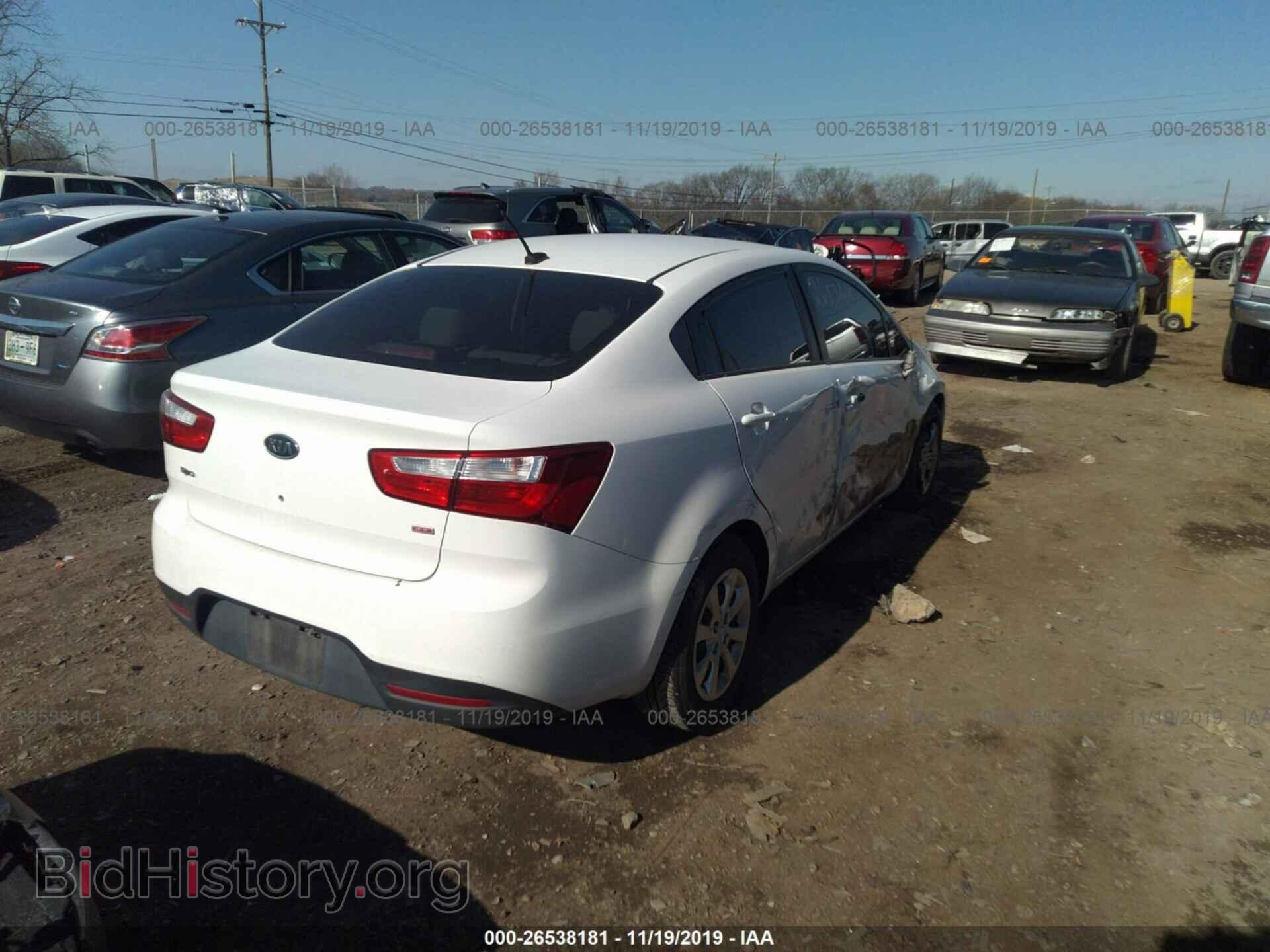 2012 KIA RIO - VIN: KNADM4A35C6064216 - Фото 4