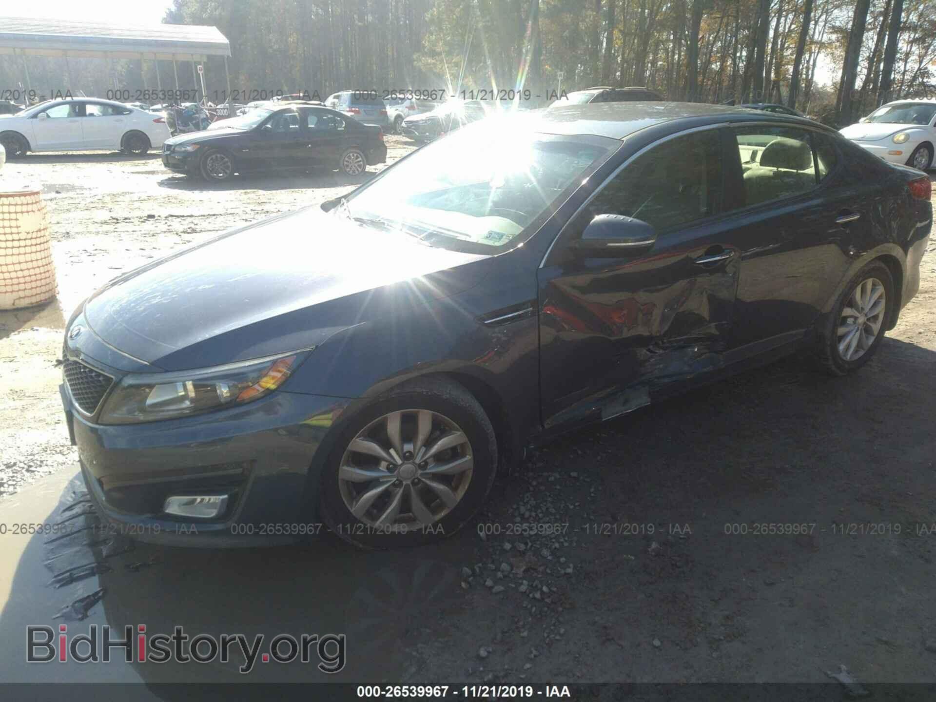 2015 KIA OPTIMA - VIN: 5XXGN4A72FG485879 - Фото 2