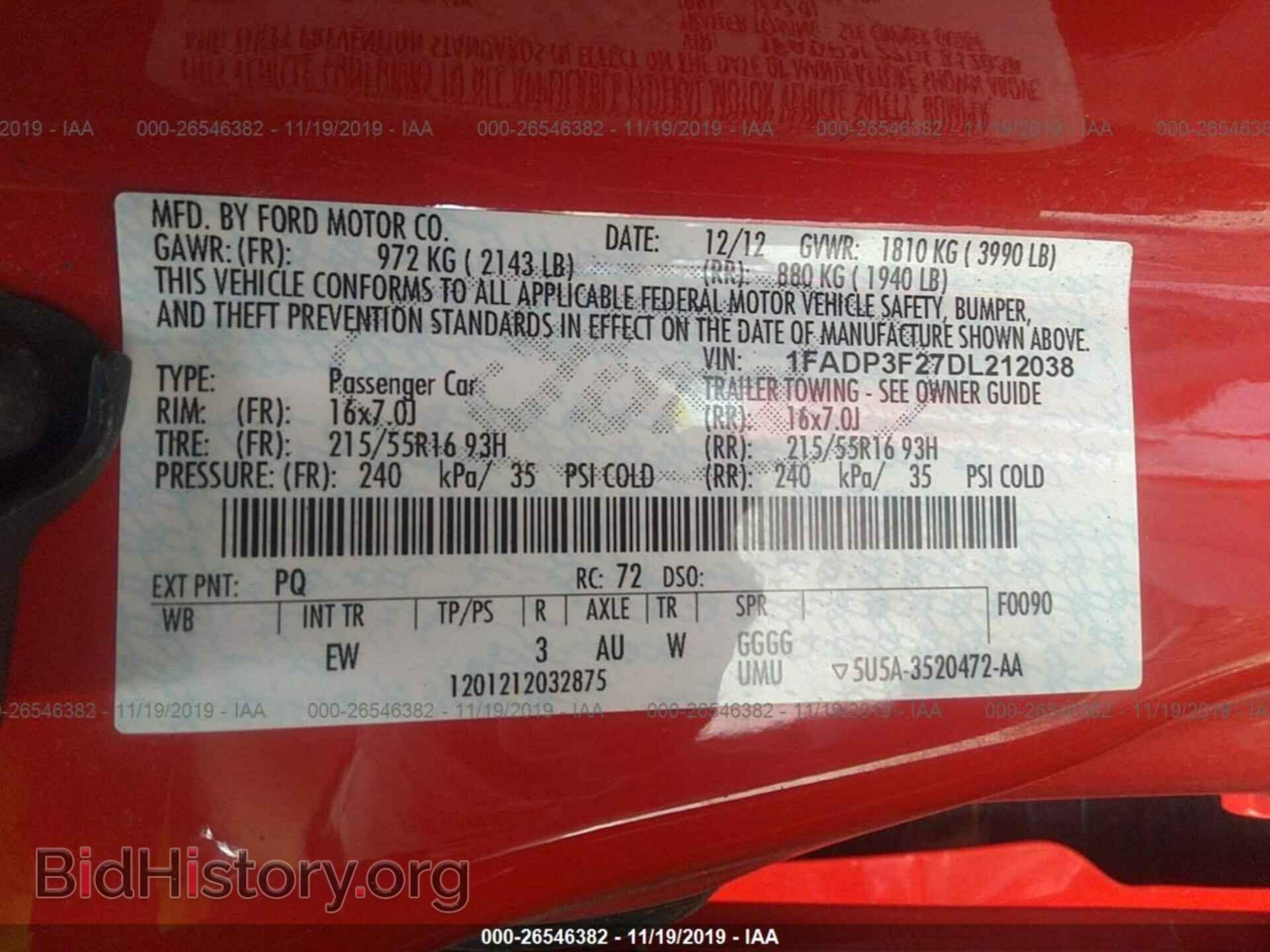 2013 FORD FOCUS - VIN: 1FADP3F27DL212038 - Photo 9