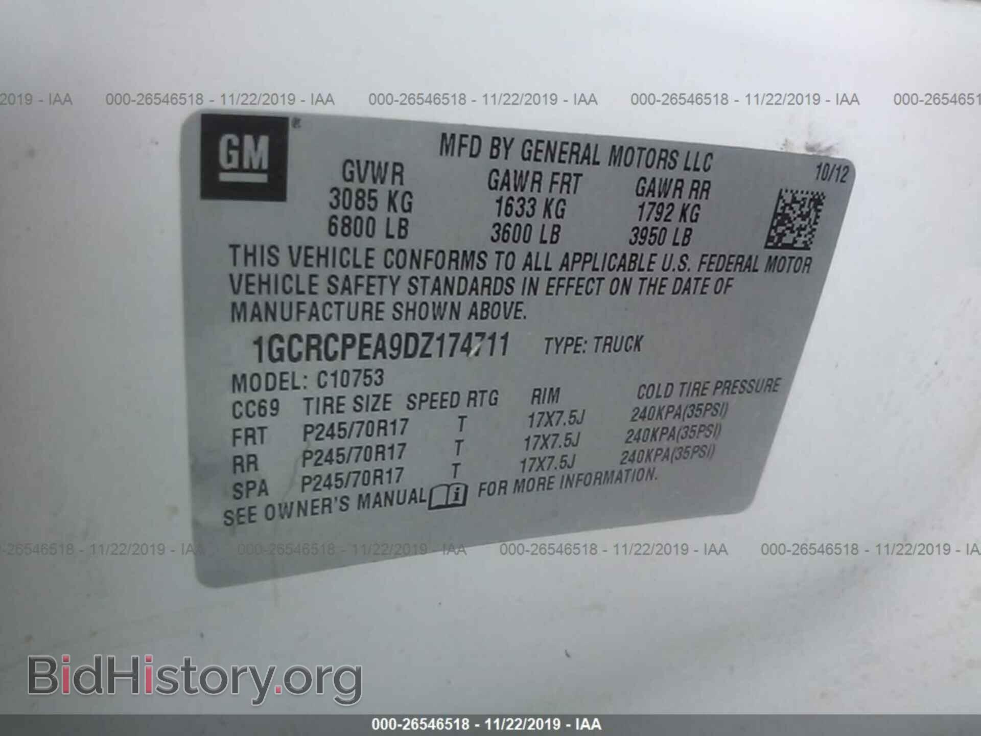 2013 CHEVROLET SILVERADO - VIN: 1GCRCPEA9DZ174711 - Фото 9