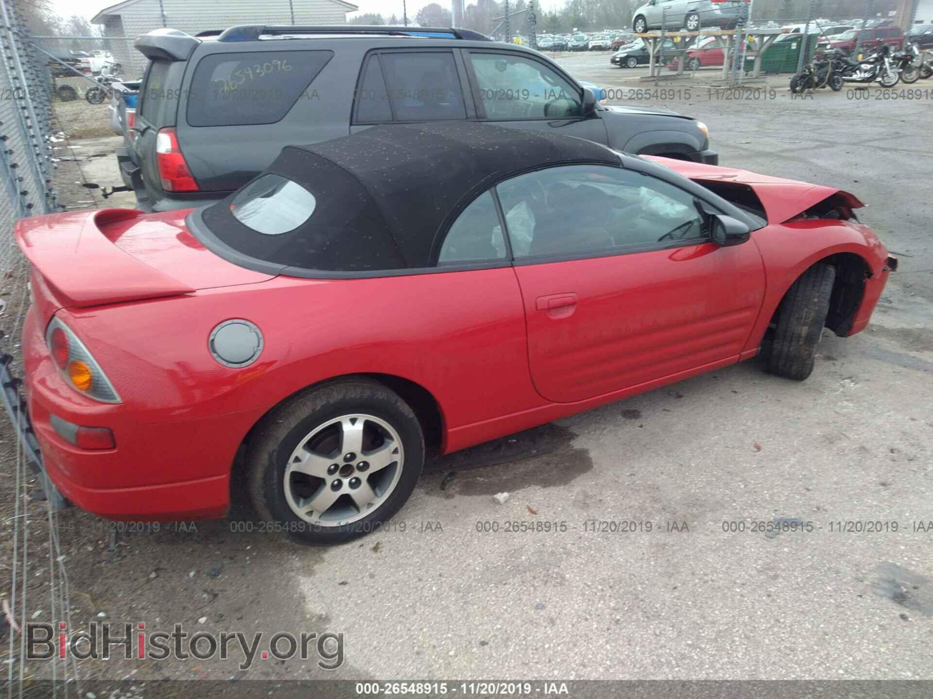 2003 MITSUBISHI ECLIPSE - VIN: 4A3AE45G23E145614 - Фото 4