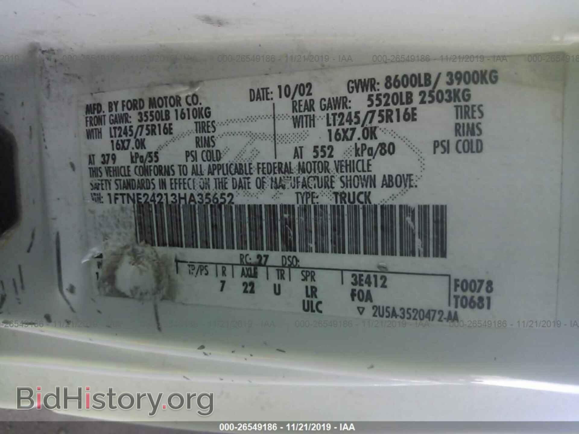 2003 FORD ECONOLINE - VIN: 1FTNE24213HA35652 - Photo 9