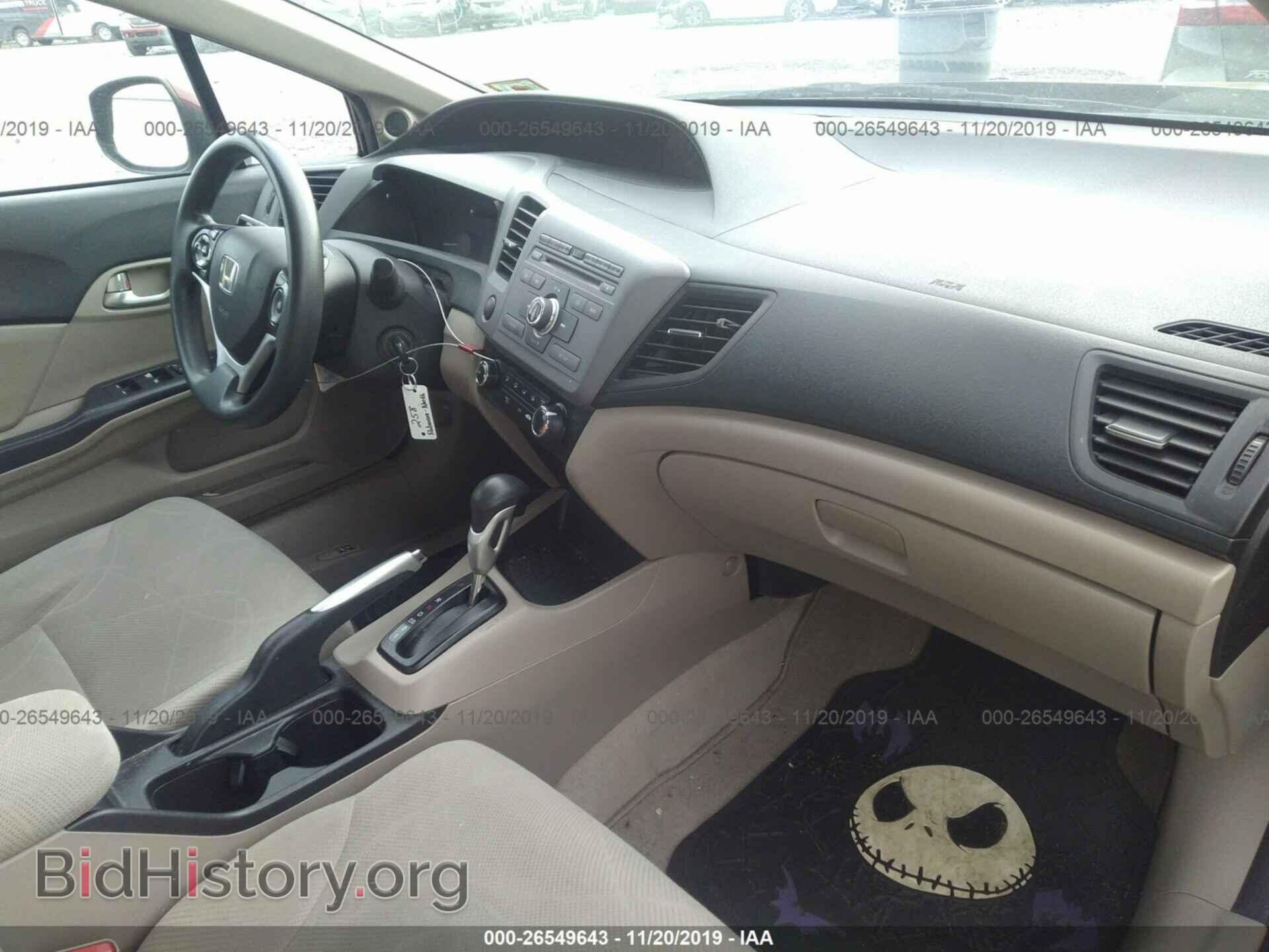 2012 HONDA CIVIC - VIN: 19XFB2F87CE353196 - Фото 5