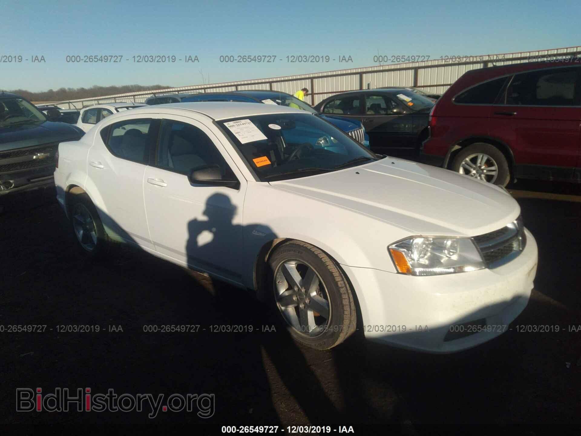Photo 1C3CDZAB8CN182337 - DODGE AVENGER 2012