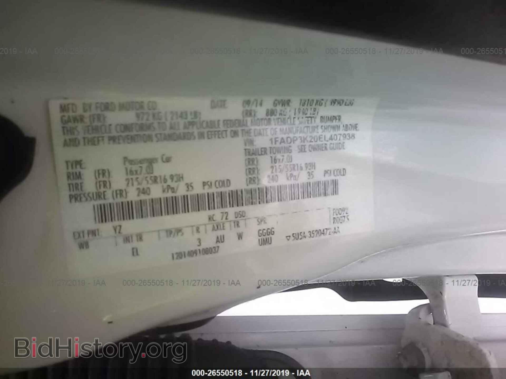2014 FORD FOCUS - VIN: 1FADP3K20EL407938 - Photo 9