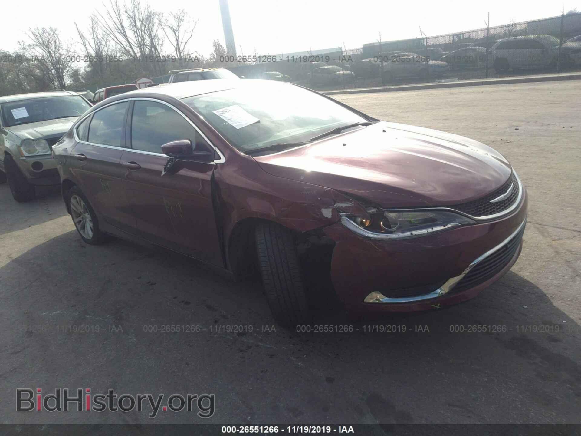 Фотография 1C3CCCAB4FN649225 - CHRYSLER 200 2015