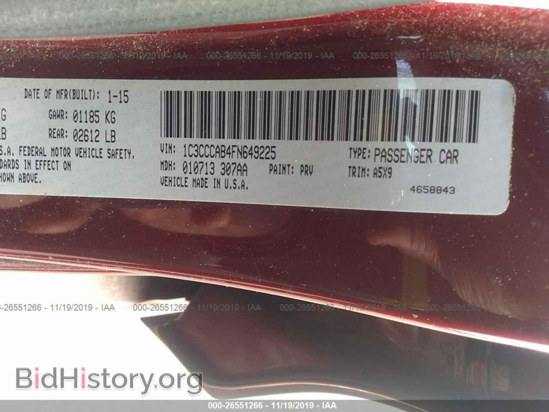 2015 CHRYSLER 200 - VIN: 1C3CCCAB4FN649225 - Photo 9