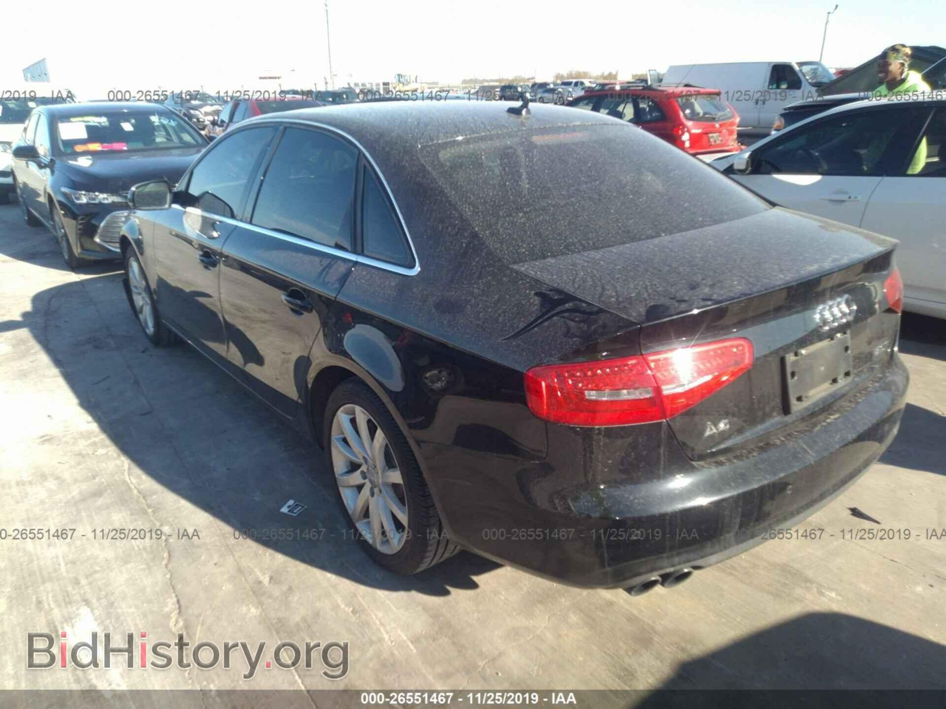 2013 AUDI A4 - VIN: WAUEFAFL0DA161019 - Фото 3
