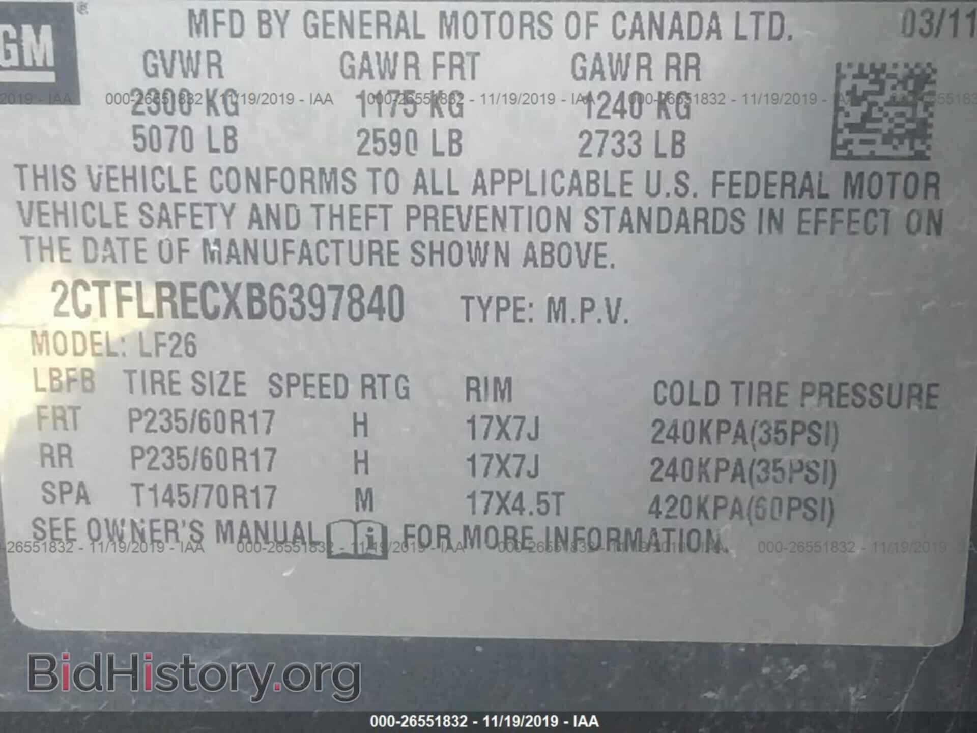 2011 GMC TERRAIN - VIN: 2CTFLRECXB6397840 - Photo 9