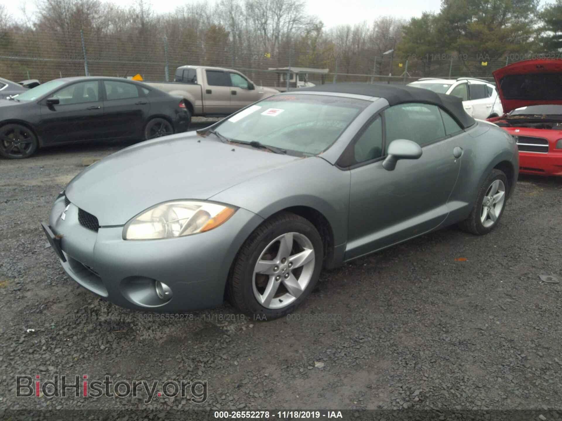 2007 MITSUBISHI ECLIPSE - VIN: 4A3AL25F87E001122 - Фото 2