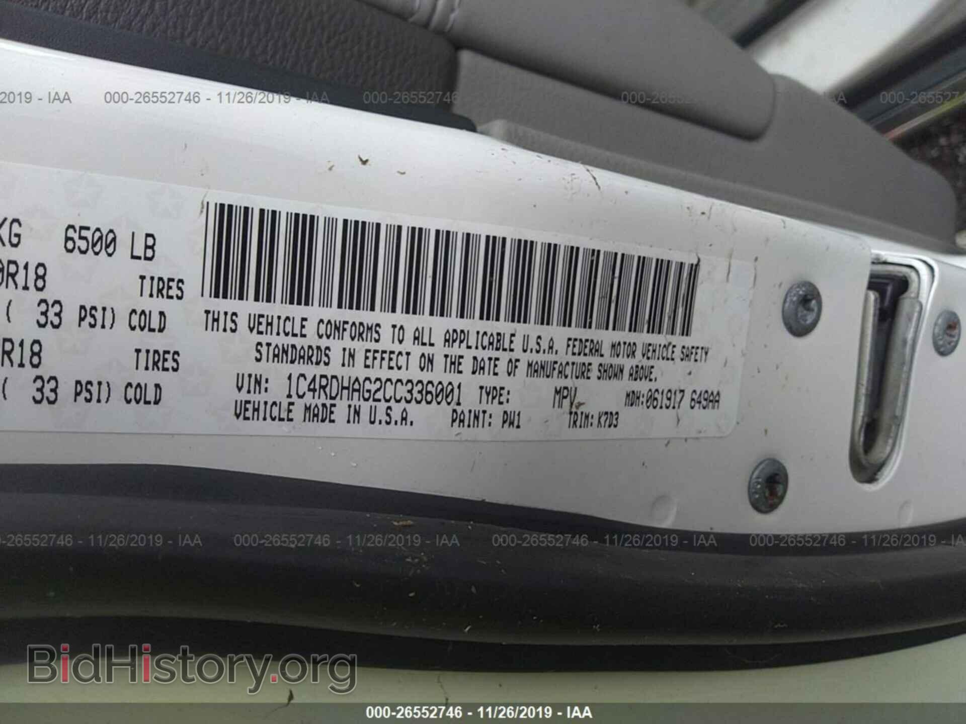 2012 DODGE DURANGO - VIN: 1C4RDHAG2CC336001 - Фото 9