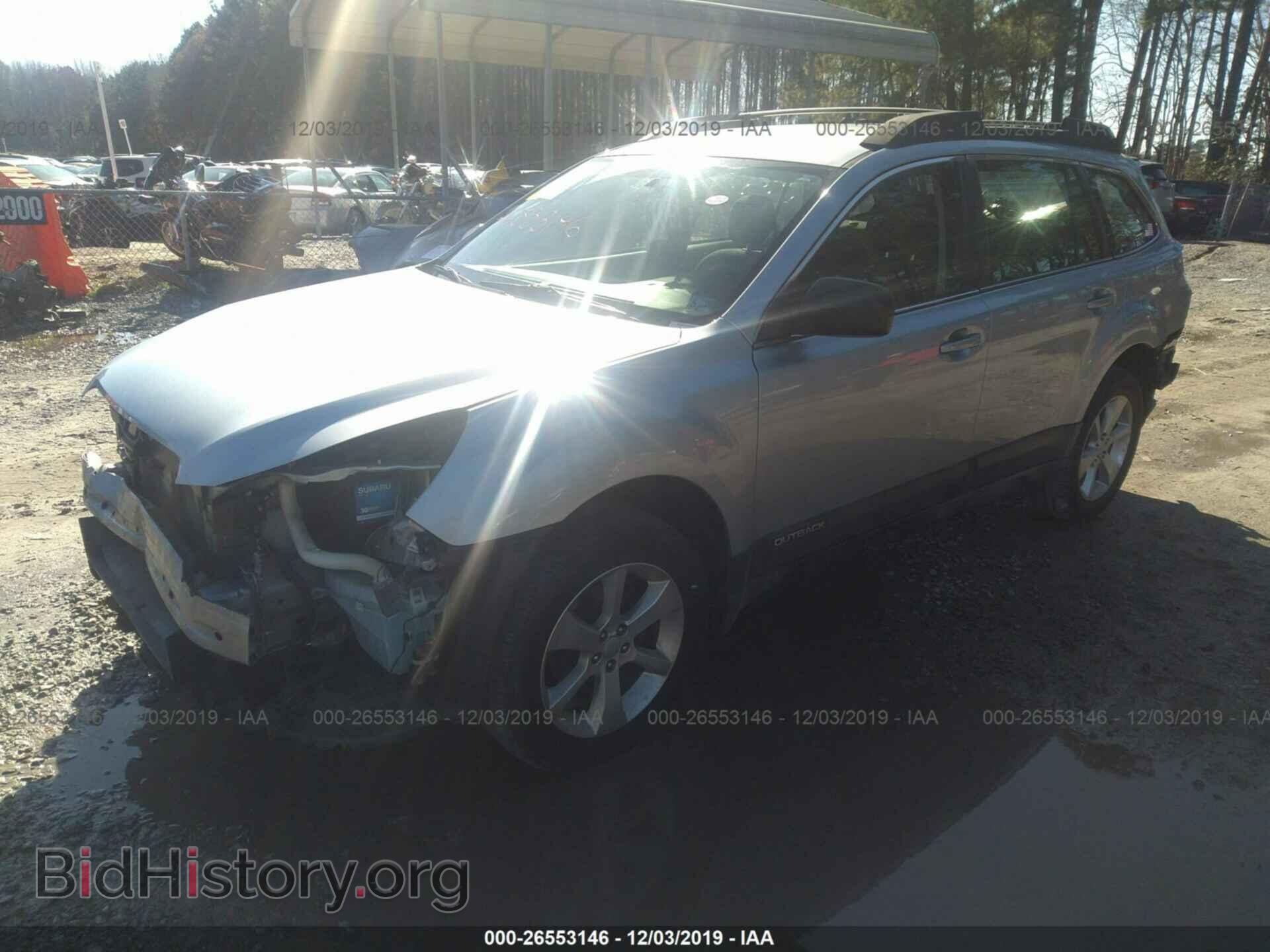2014 SUBARU OUTBACK - VIN: 4S4BRCAC9E3269561 - Фото 2