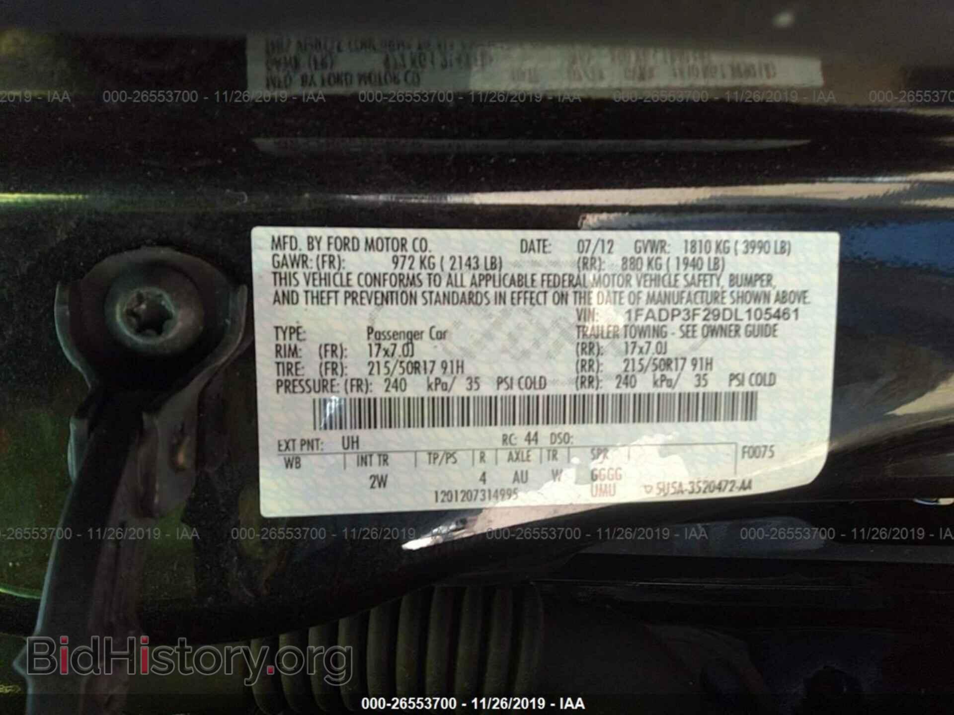 2013 FORD FOCUS - VIN: 1FADP3F29DL105461 - Photo 9