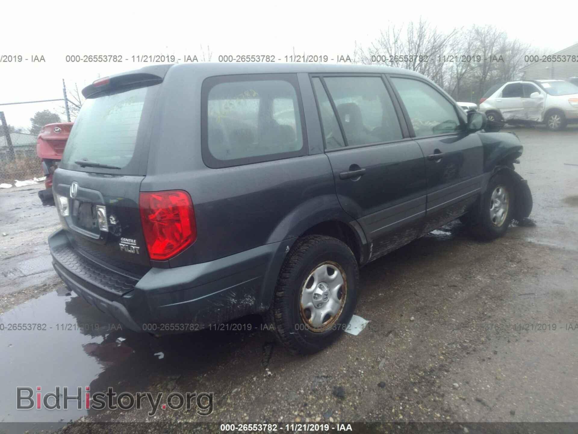 2005 HONDA PILOT - VIN: 2HKYF18155H554665 - Фото 4
