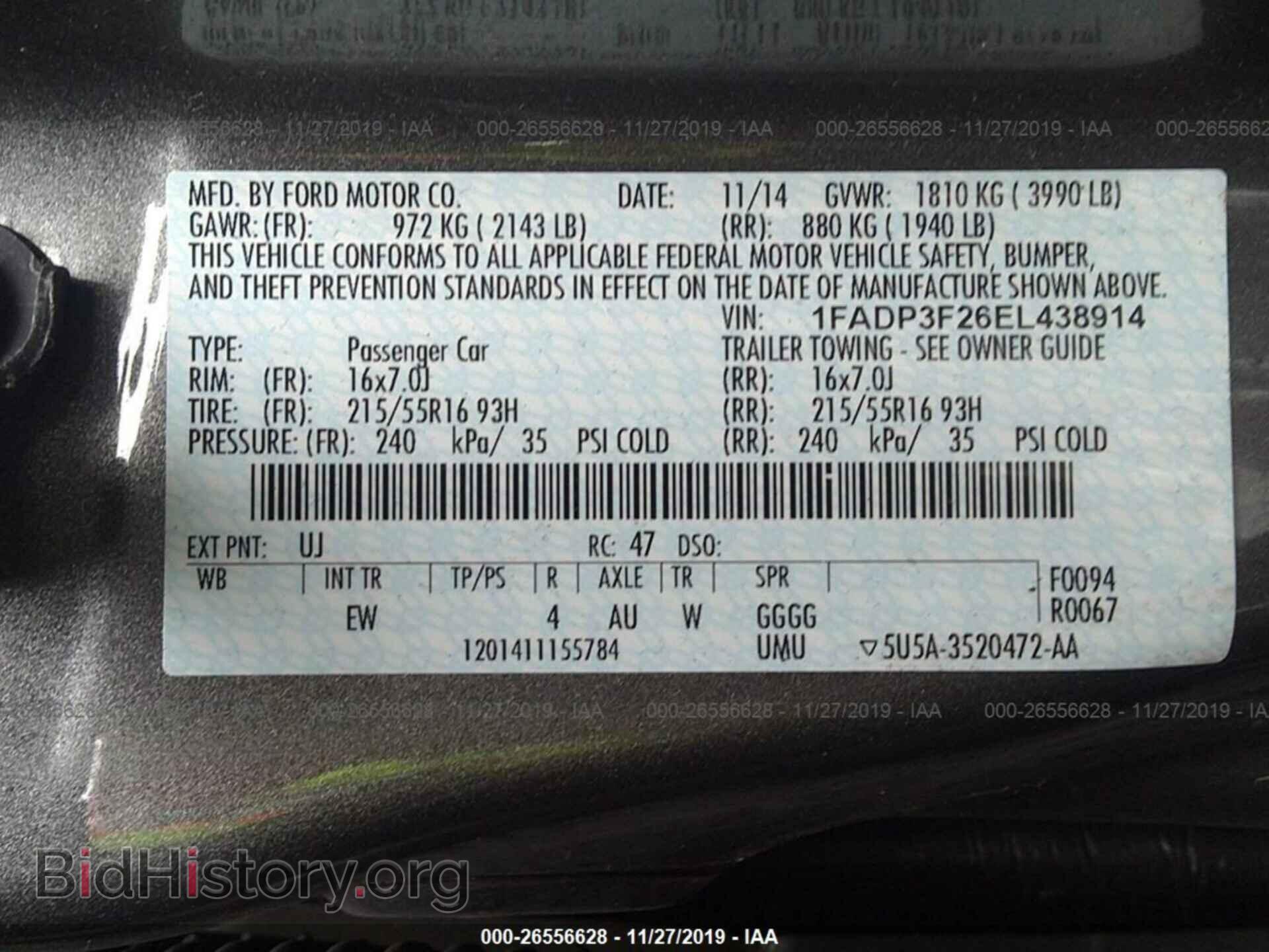 2014 FORD FOCUS - VIN: 1FADP3F26EL438914 - Photo 9