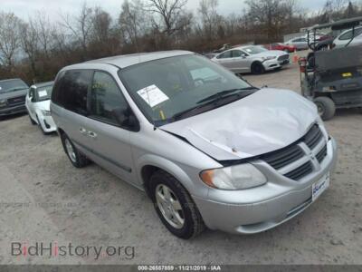 2007 Dodge CARAVAN SXT, серый — VIN 1D4GP45R27B153456, IAAI