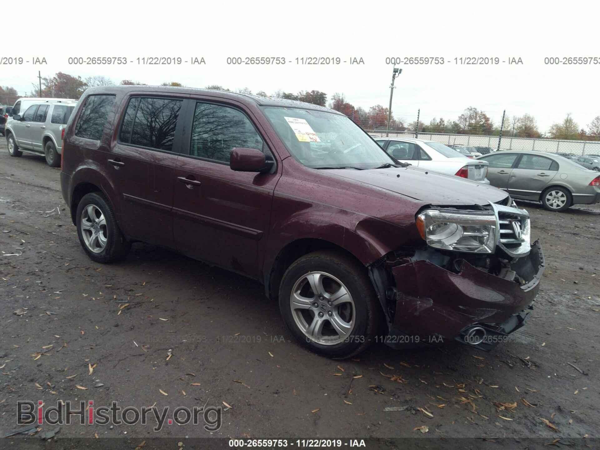 Фотография 5FNYF4H63DB011275 - HONDA PILOT 2013
