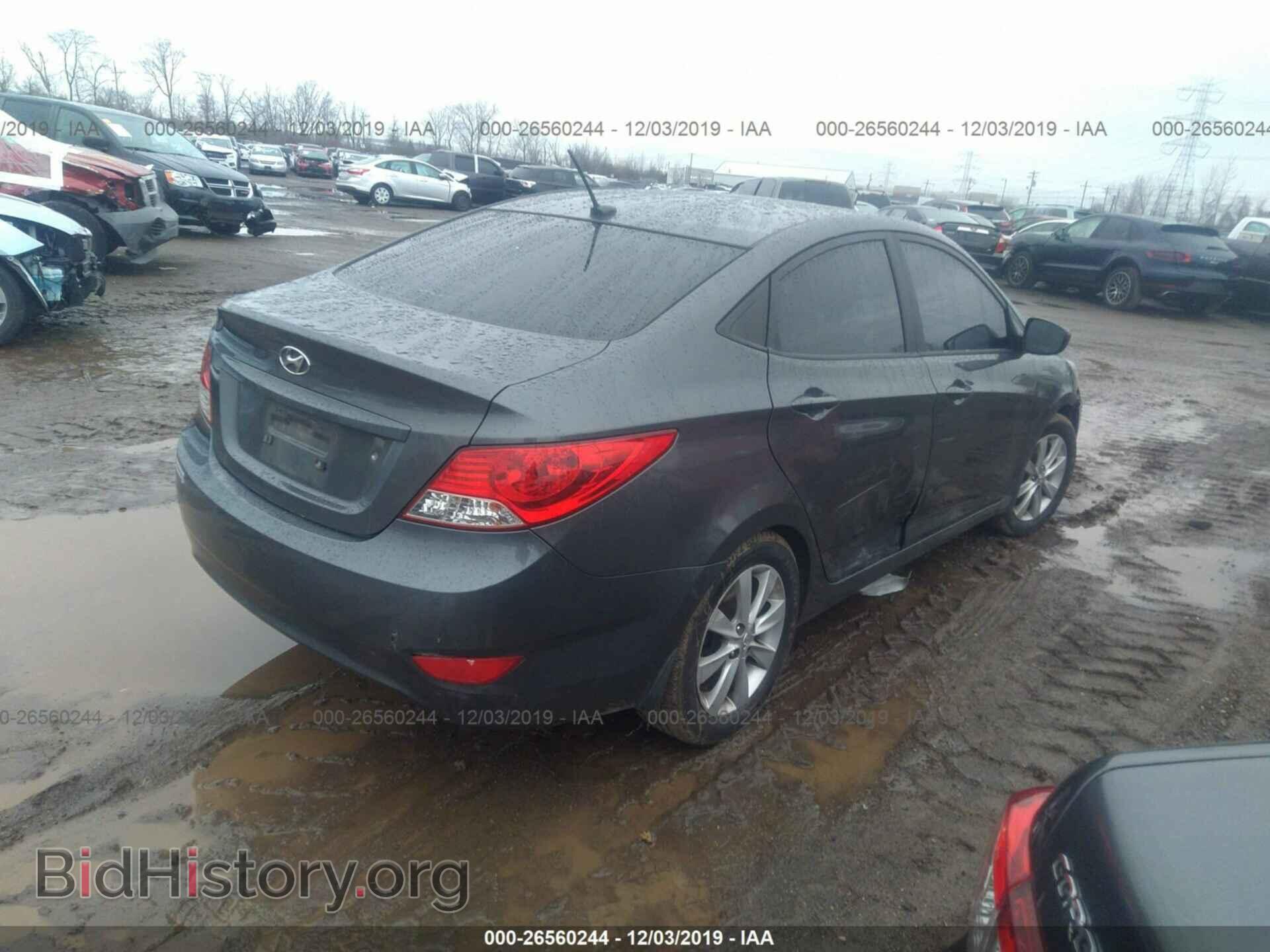 2012 HYUNDAI ACCENT - VIN: KMHCU4AE0CU185906 - Фото 4