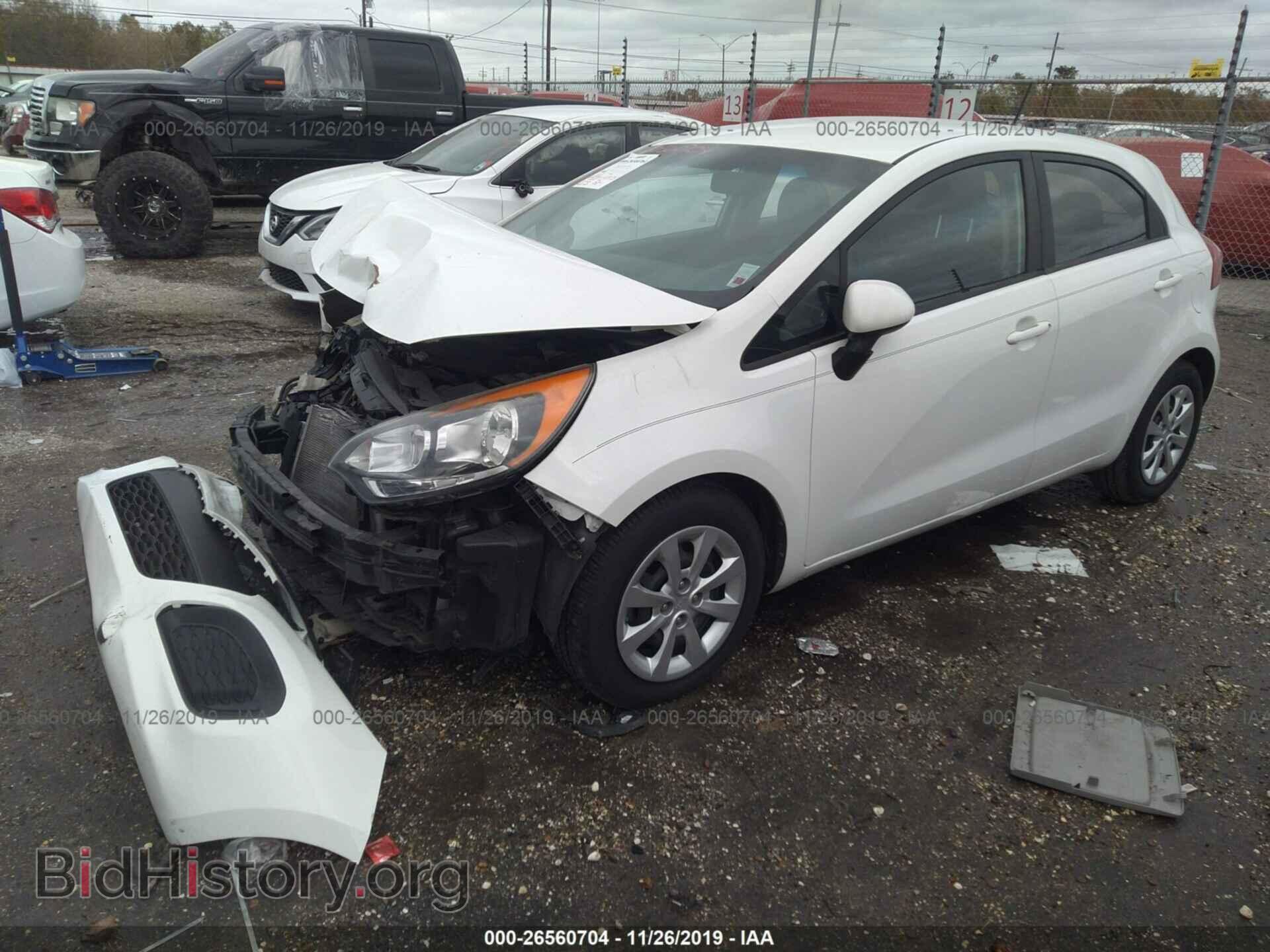 2013 KIA RIO - VIN: KNADM5A39D6103820 - Фото 2