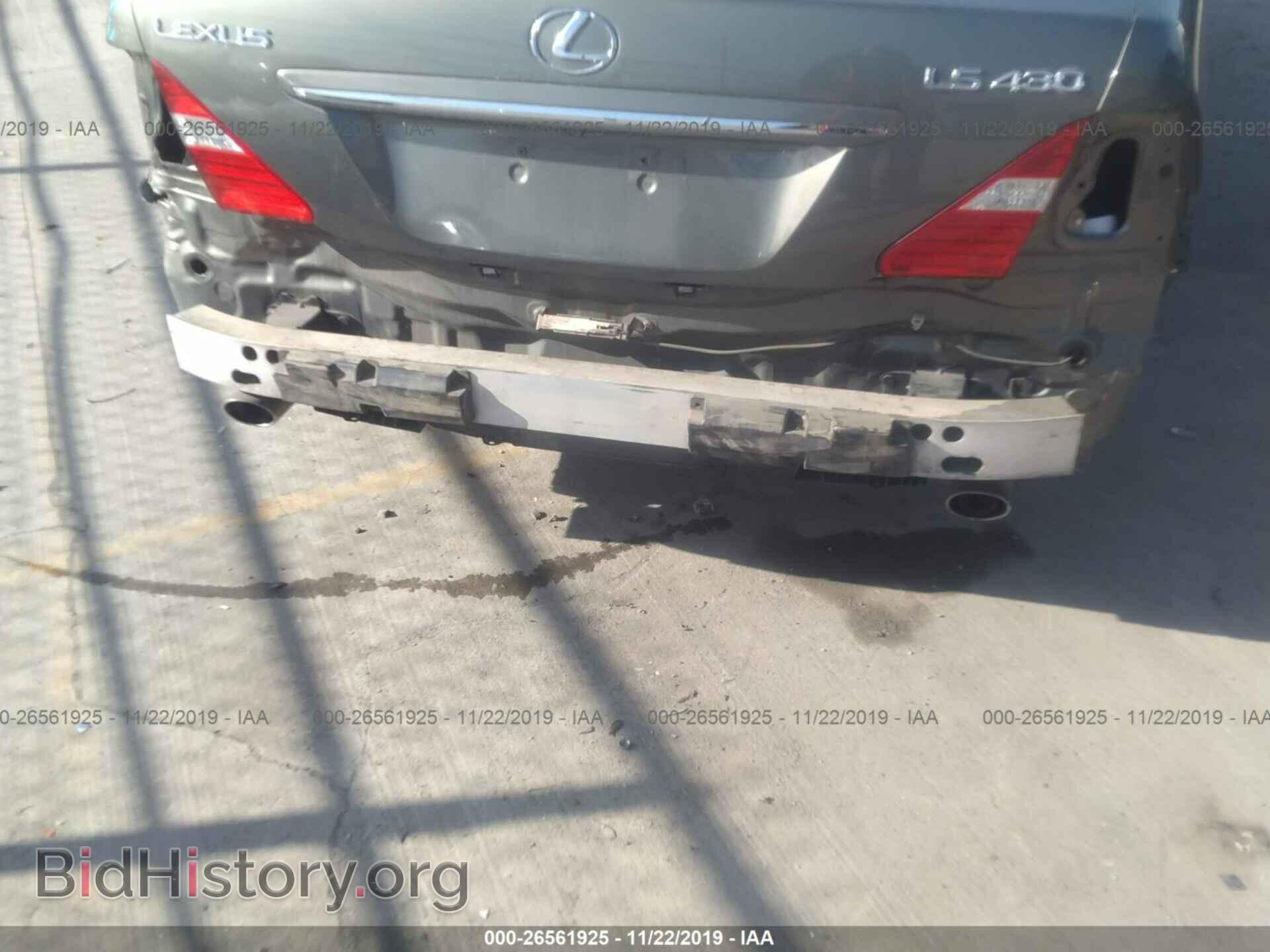 2006 LEXUS LS - VIN: JTHBN36F965035704 - Фото 6