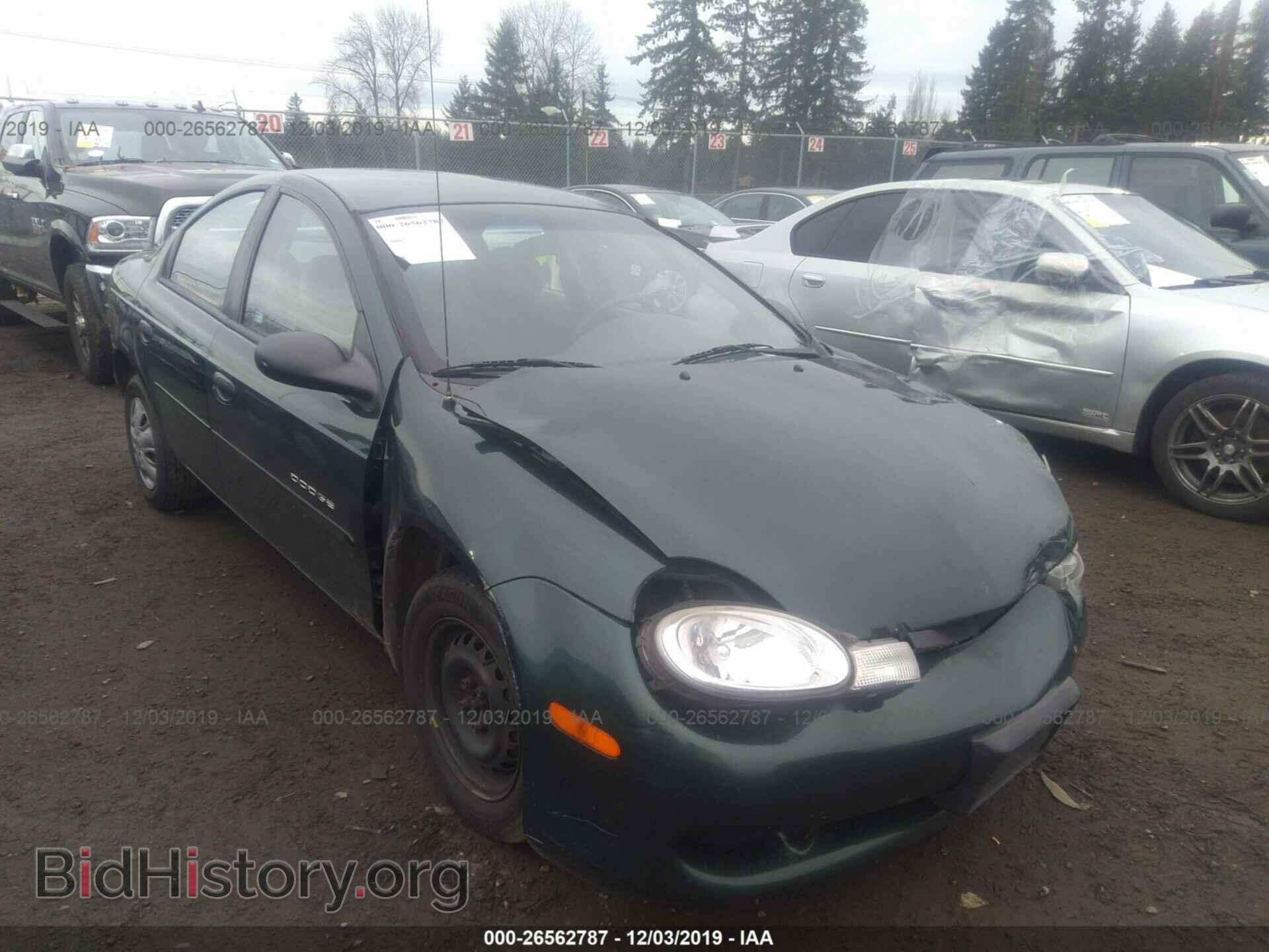 Фотография 1B3ES46C0YD581319 - DODGE NEON 2000