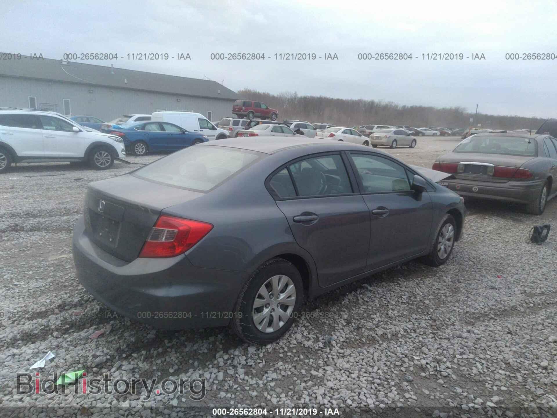 2012 HONDA CIVIC - VIN: 19XFB2F52CE377072 - Фото 4