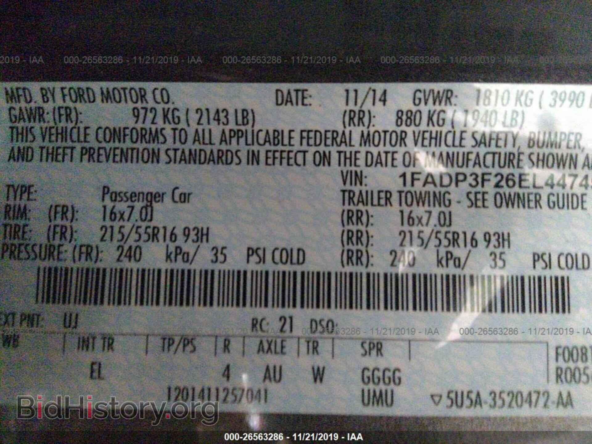 2014 FORD FOCUS - VIN: 1FADP3F26EL447452 - Photo 9