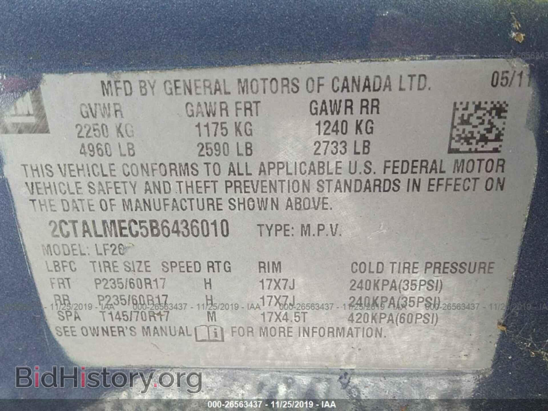 2011 GMC TERRAIN - VIN: 2CTALMEC5B6436010 - Photo 9