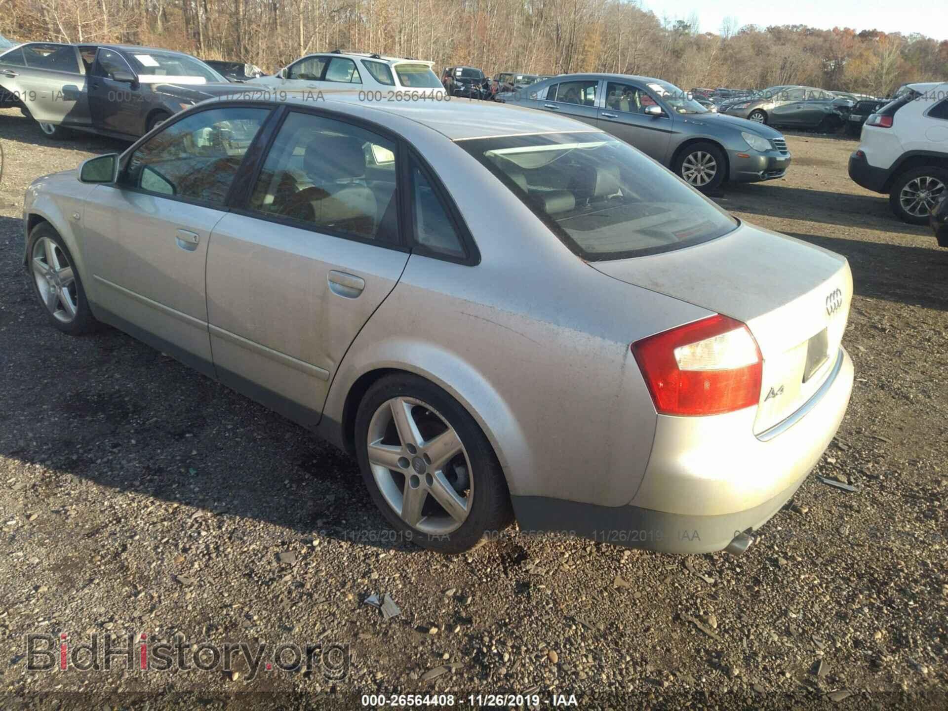 2002 AUDI A4 - VIN: WAULC68E22A055454 - Фото 3