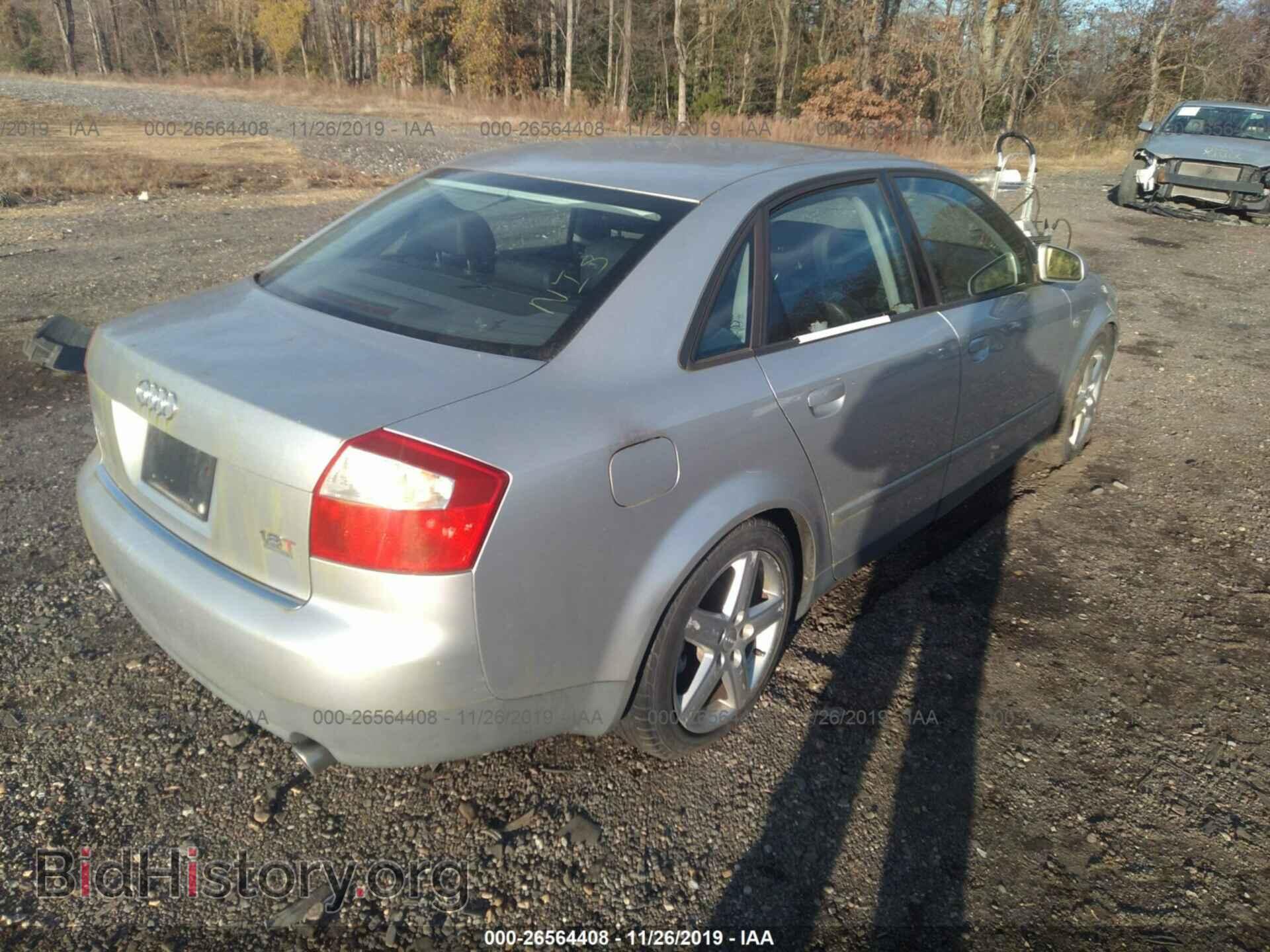 2002 AUDI A4 - VIN: WAULC68E22A055454 - Фото 4