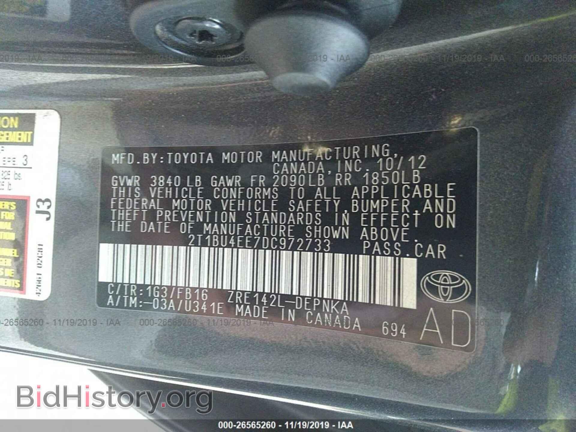2013 TOYOTA COROLLA - VIN: 2T1BU4EE7DC972733 - Photo 9