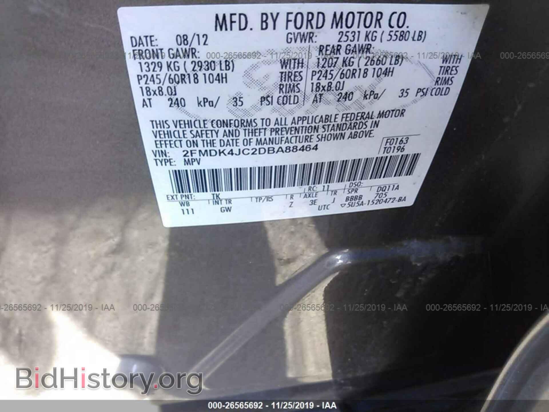 2013 FORD EDGE - VIN: 2FMDK4JC2DBA88464 - Photo 9