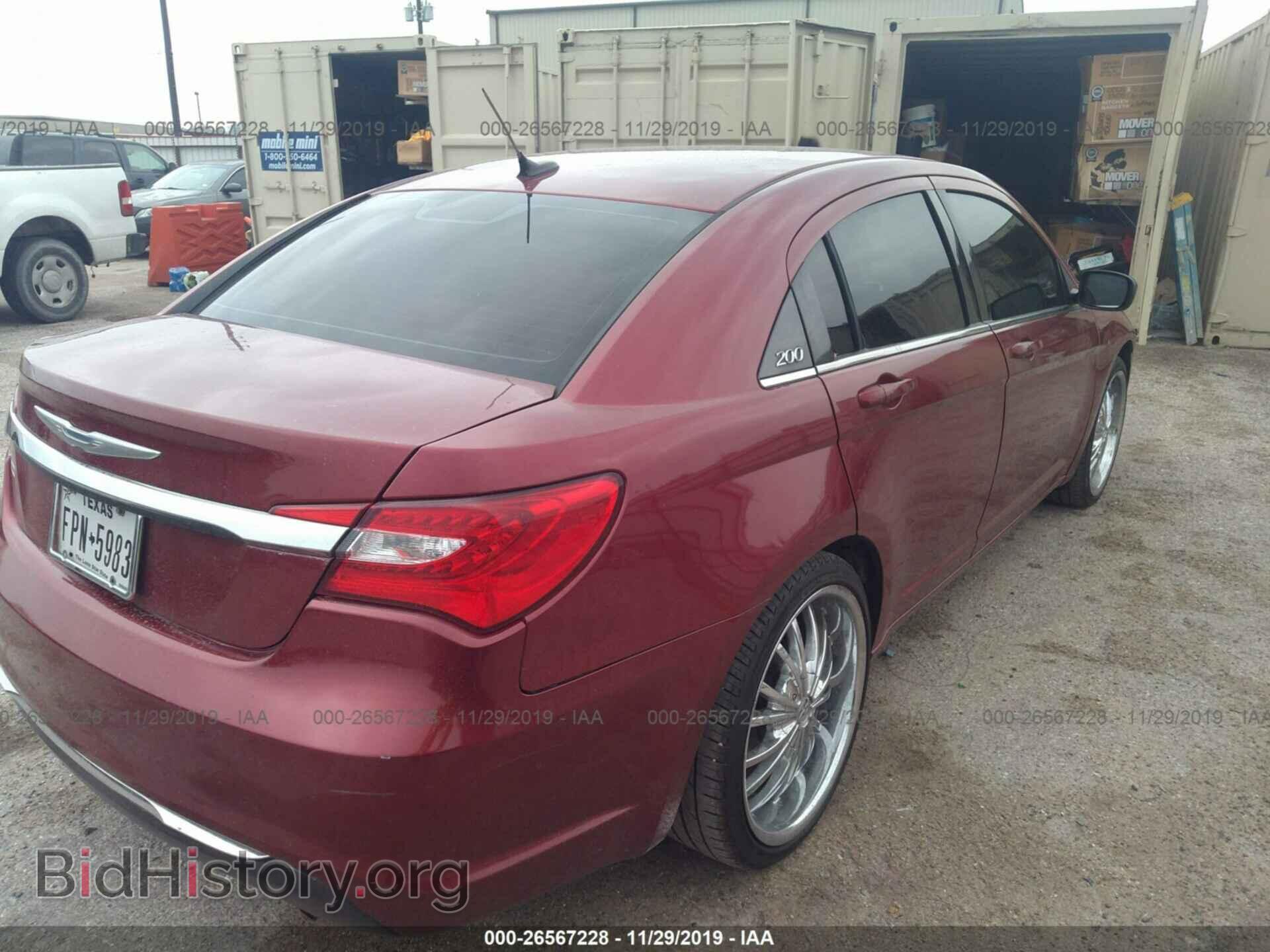 2013 CHRYSLER 200 - VIN: 1C3CCBABXDN640231 - Фото 4