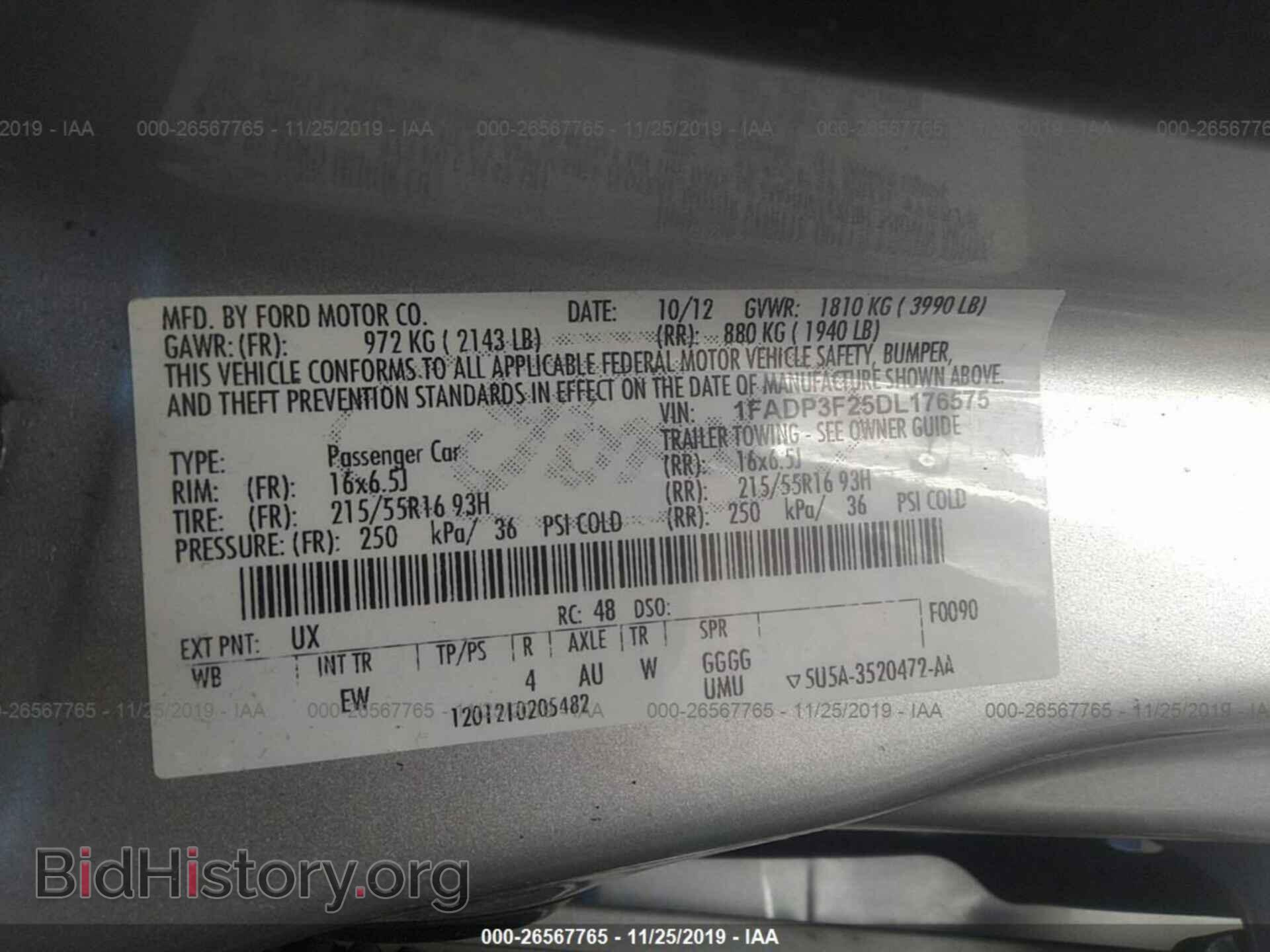 2013 FORD FOCUS - VIN: 1FADP3F25DL176575 - Photo 9