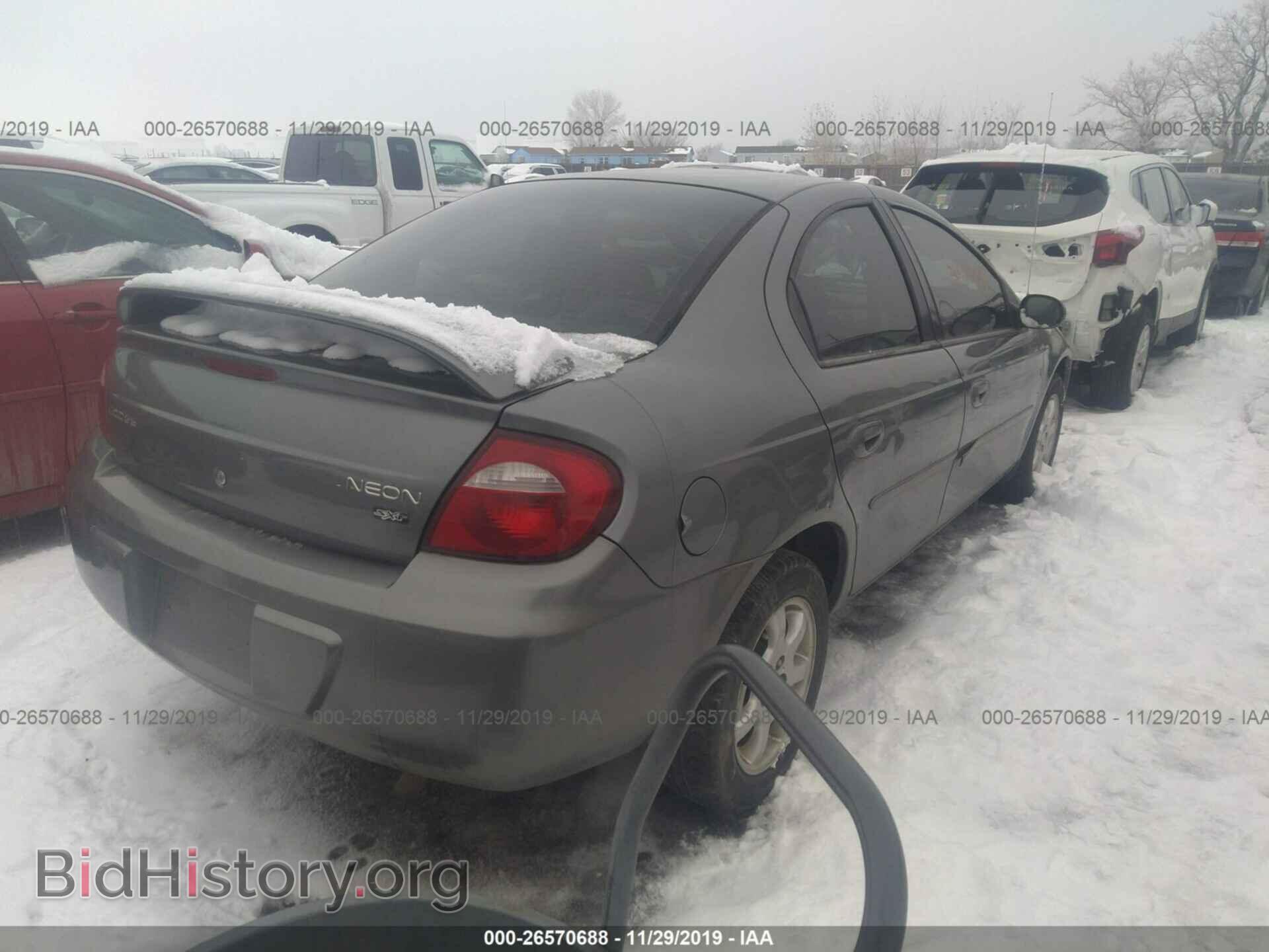 2005 DODGE NEON - VIN: 1B3ES56C25D182493 - Фото 4