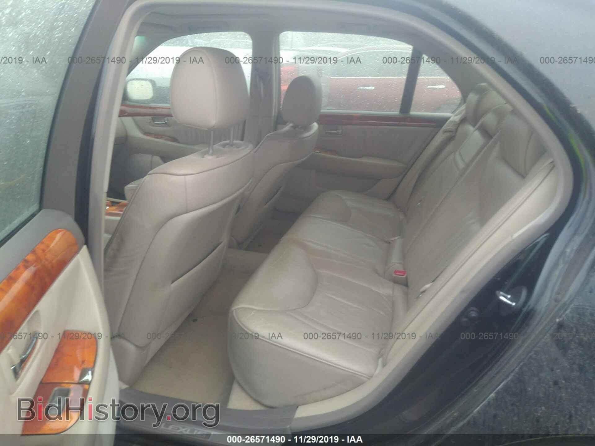 2002 LEXUS LS - VIN: JTHBN30F520061250 - Фото 8