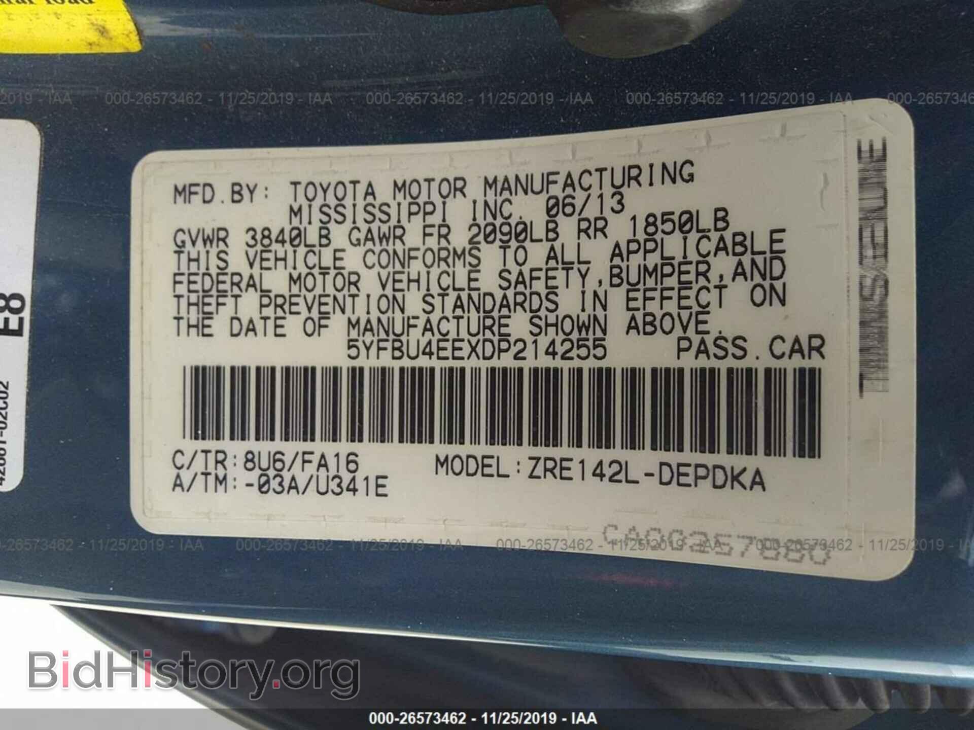 2013 TOYOTA COROLLA - VIN: 5YFBU4EEXDP214255 - Photo 9