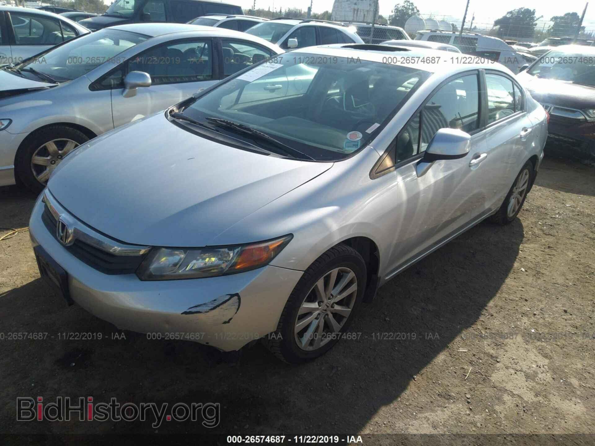 2012 HONDA CIVIC - VIN: 2HGFB2F87CH601436 - Фото 2