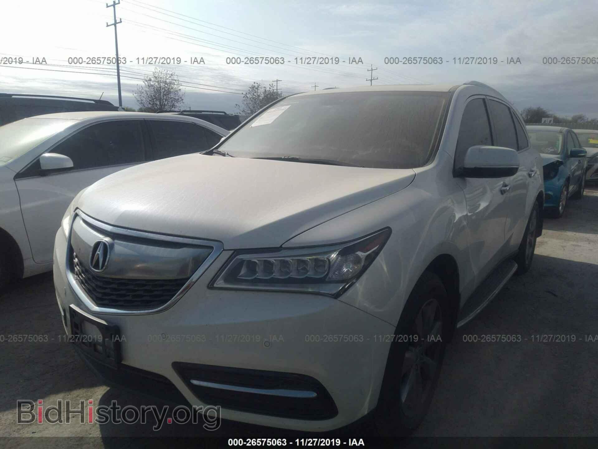 2014 ACURA MDX - VIN: 5FRYD3H86EB014768 - Фото 2