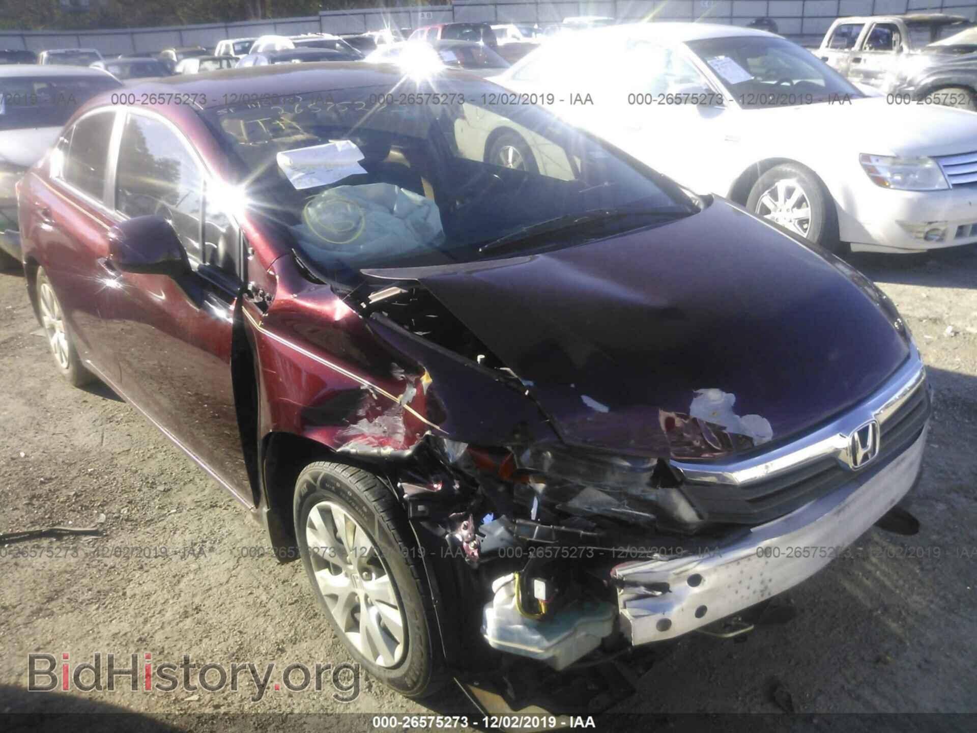 Фотография 2HGFB2F5XCH608550 - HONDA CIVIC 2012
