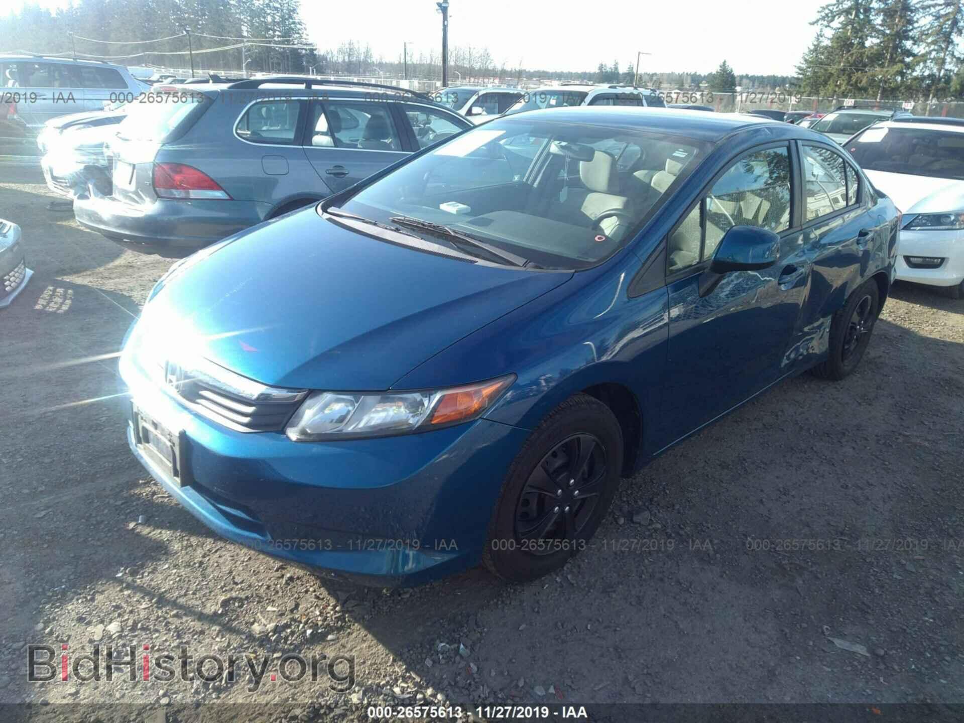 2012 Honda Civic - VIN: 19XFB2F57CE342785 - Фото 2