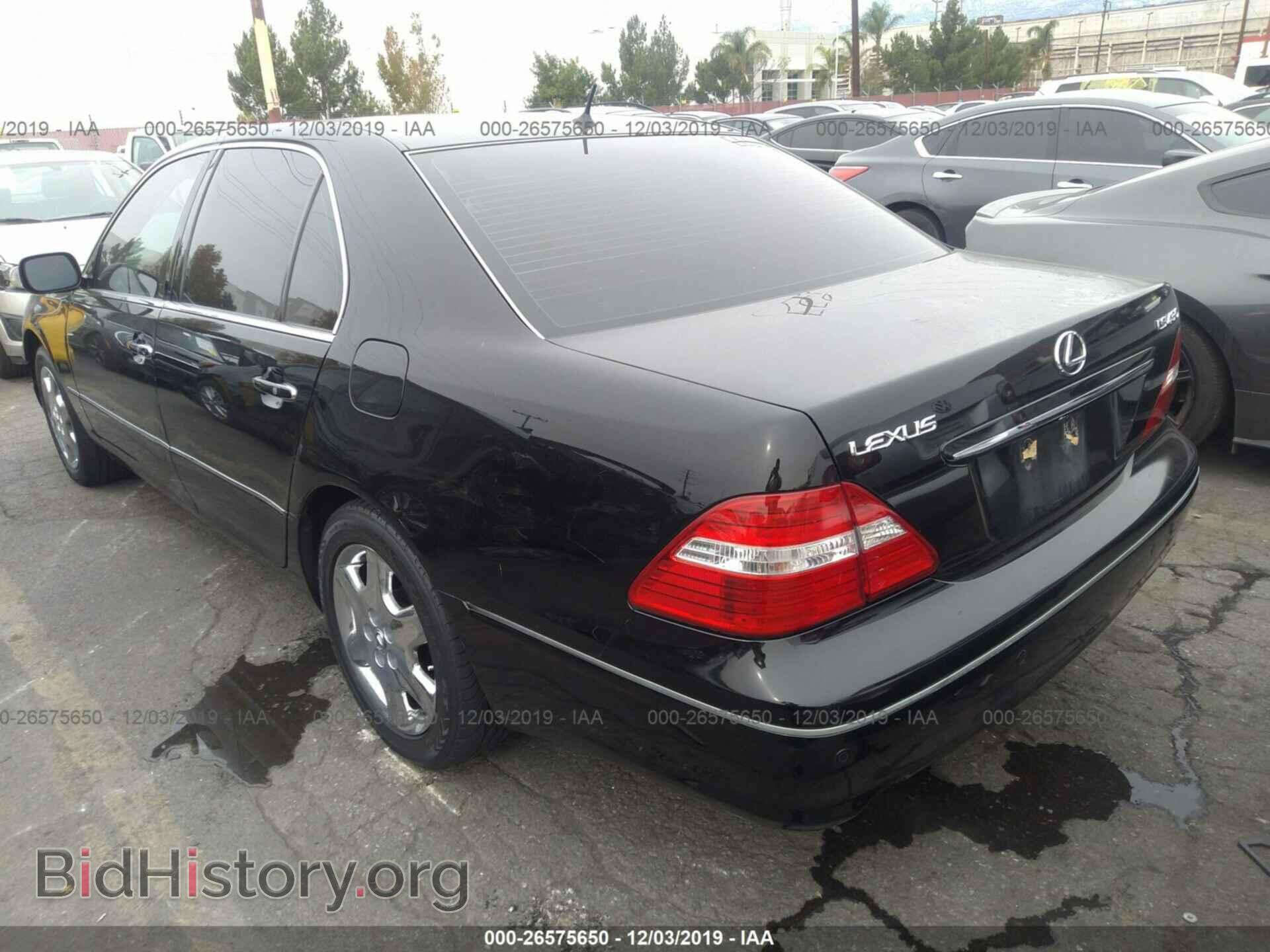 2004 LEXUS LS - VIN: JTHBN36F440156392 - Фото 3