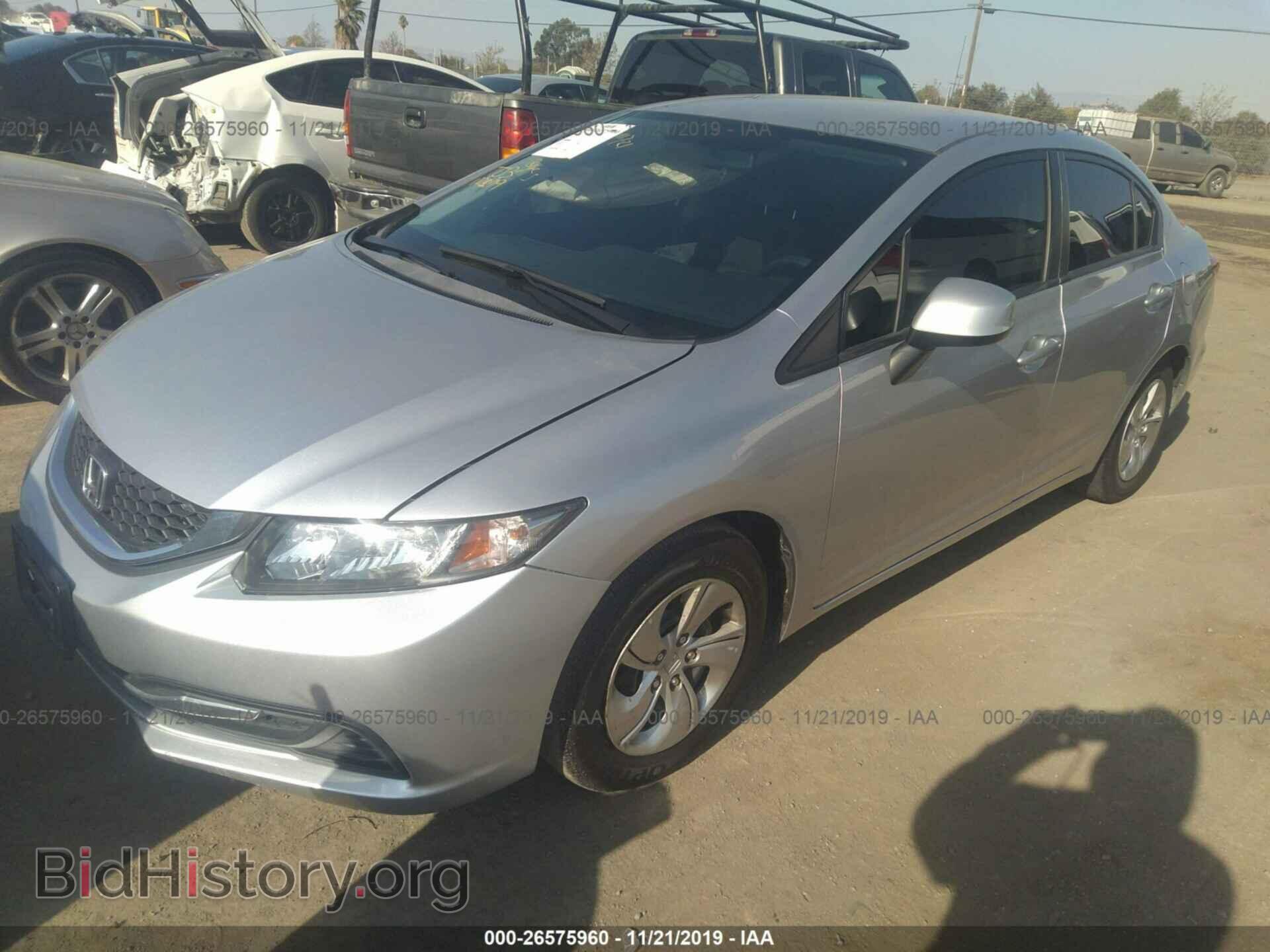 2013 HONDA CIVIC - VIN: 19XFB2F5XDE257862 - Фото 2