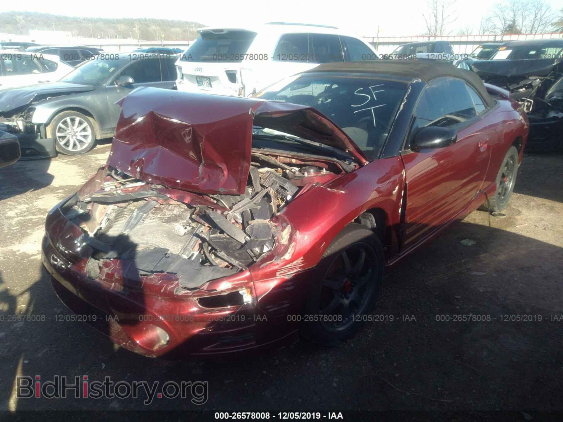 2003 MITSUBISHI ECLIPSE - VIN: 4A3AE55H53E100942 - Фото 2