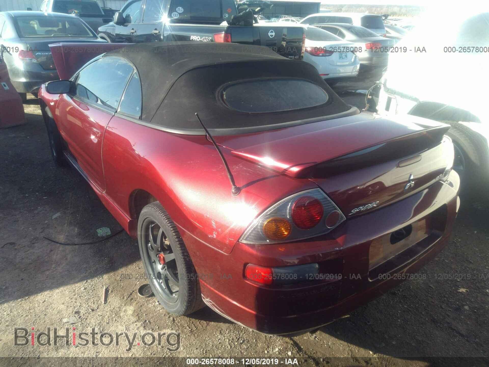 2003 MITSUBISHI ECLIPSE - VIN: 4A3AE55H53E100942 - Фото 3