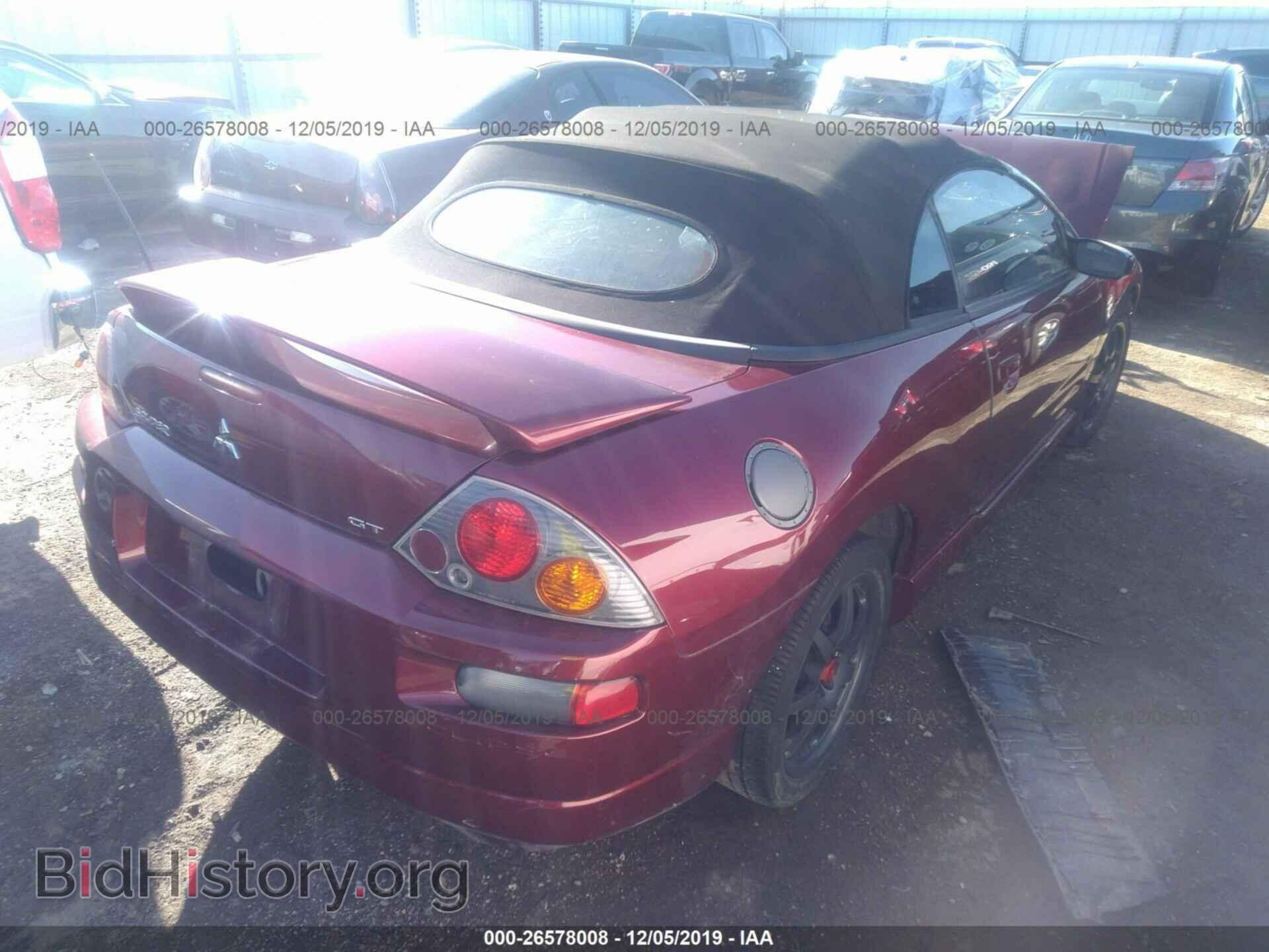 2003 MITSUBISHI ECLIPSE - VIN: 4A3AE55H53E100942 - Фото 4