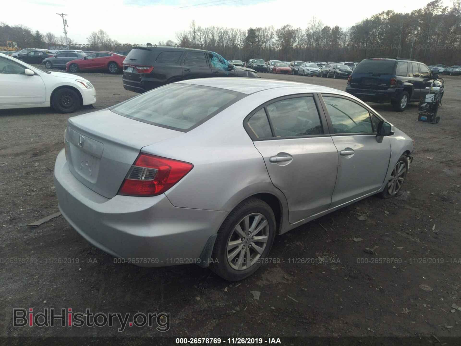 2012 HONDA CIVIC - VIN: 2HGFB2F86CH608491 - Фото 4