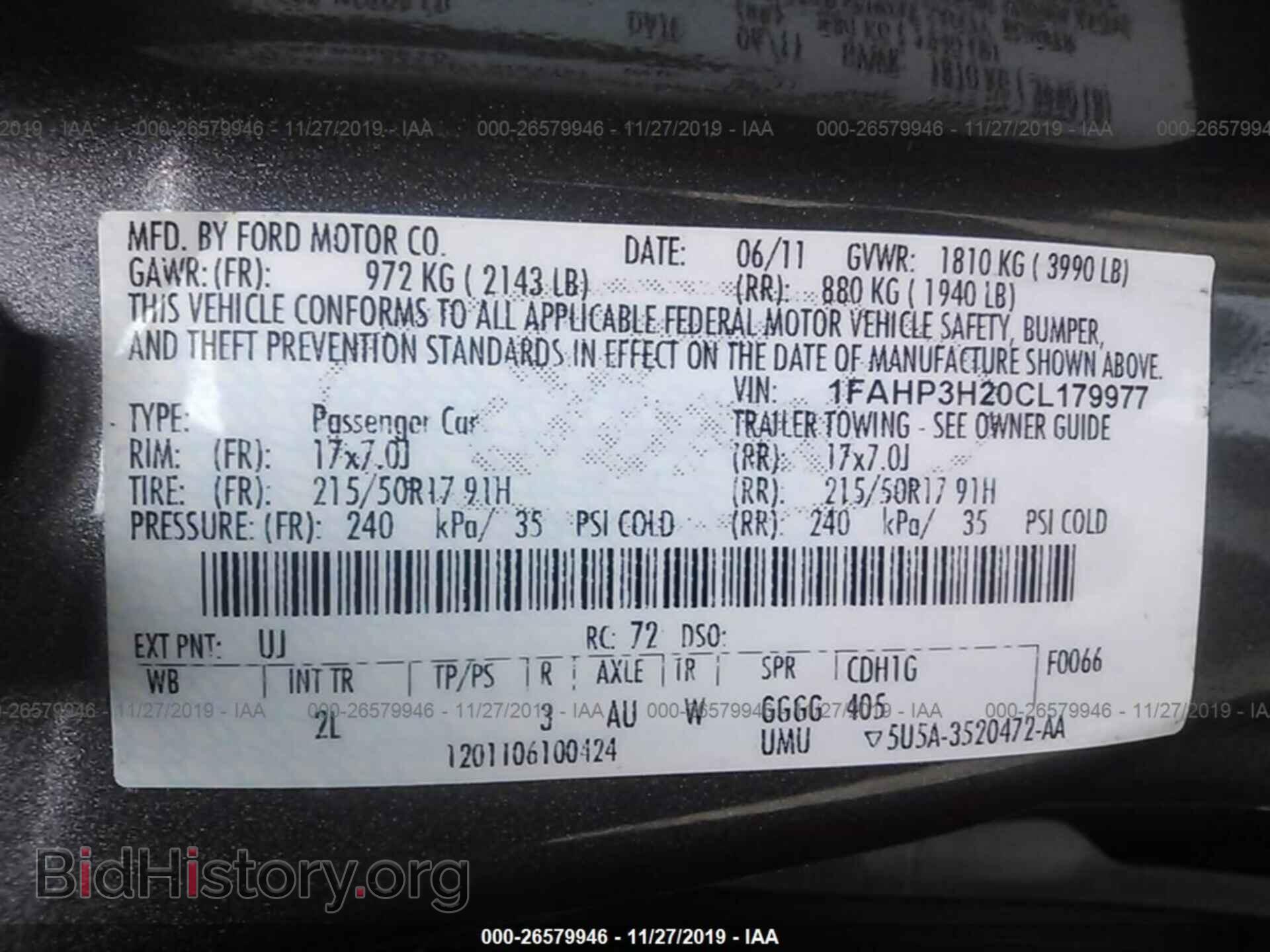 2012 FORD FOCUS - VIN: 1FAHP3H20CL179977 - Photo 9
