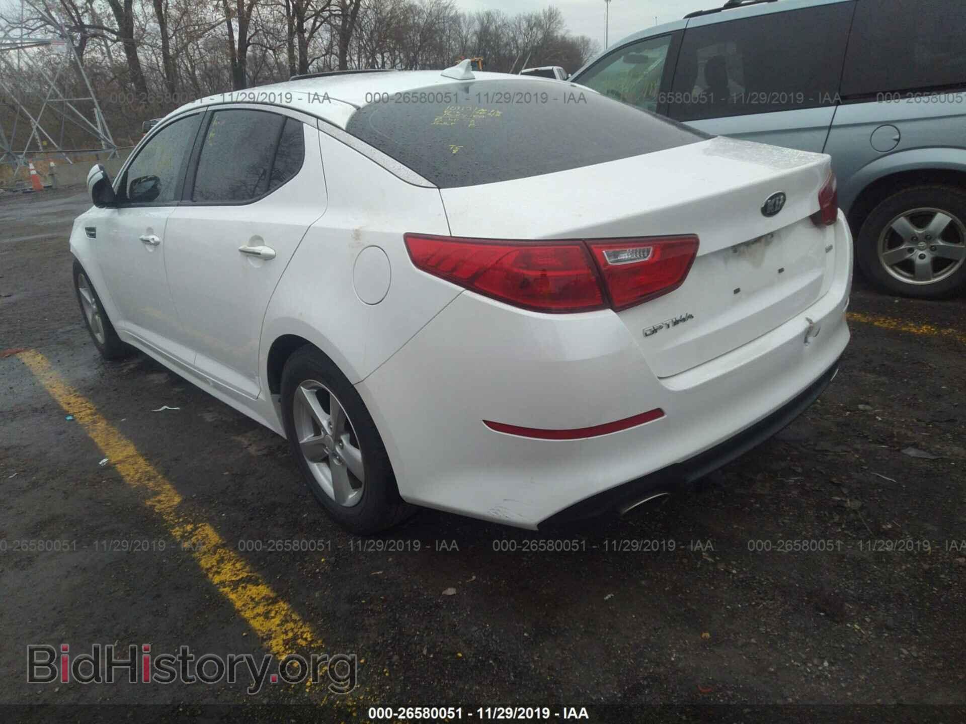 2015 KIA Optima - VIN: KNAGM4A78F5630914 - Фото 3
